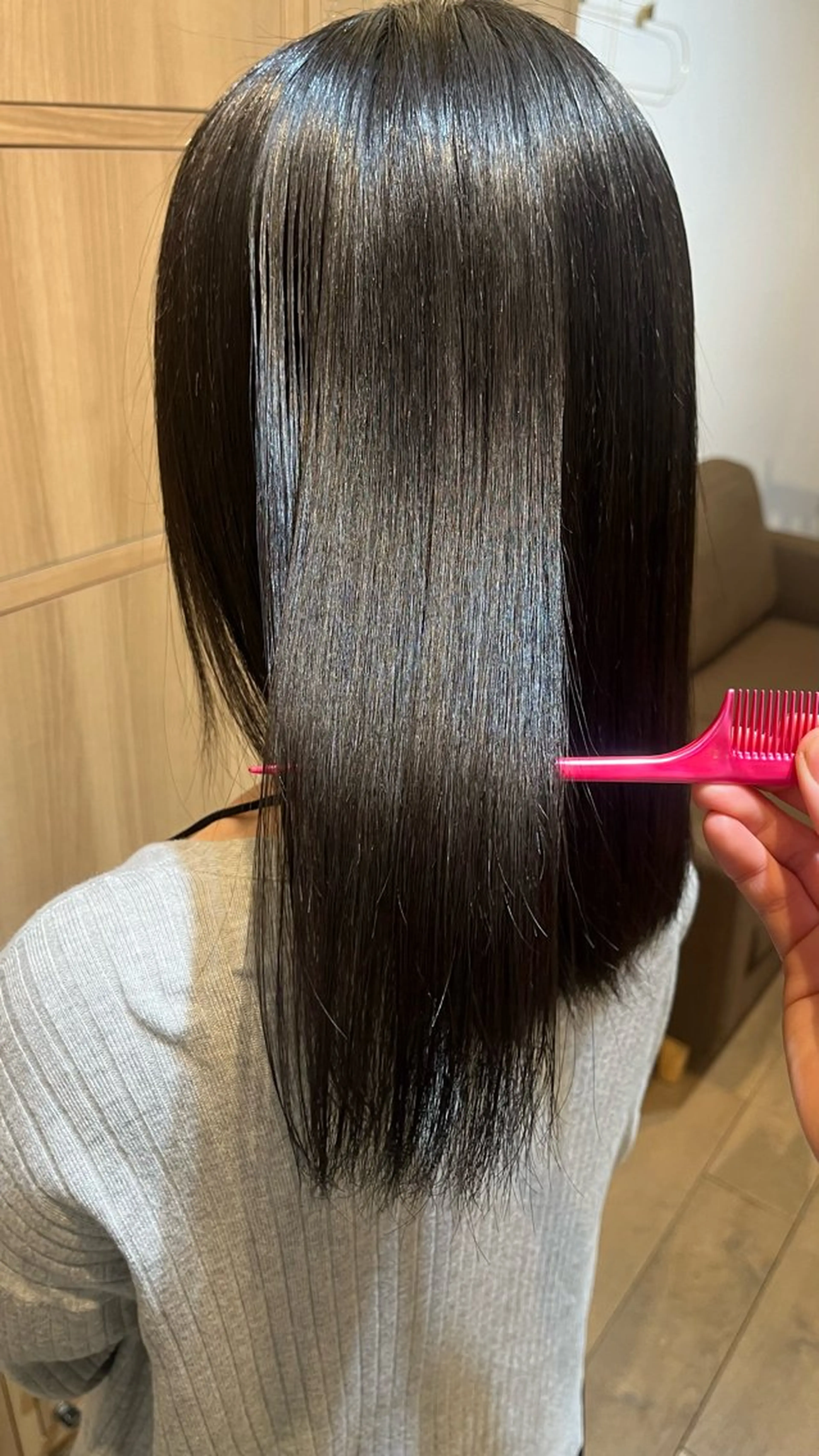 縮毛矯正 黒滝 真歩のヘアスタイル