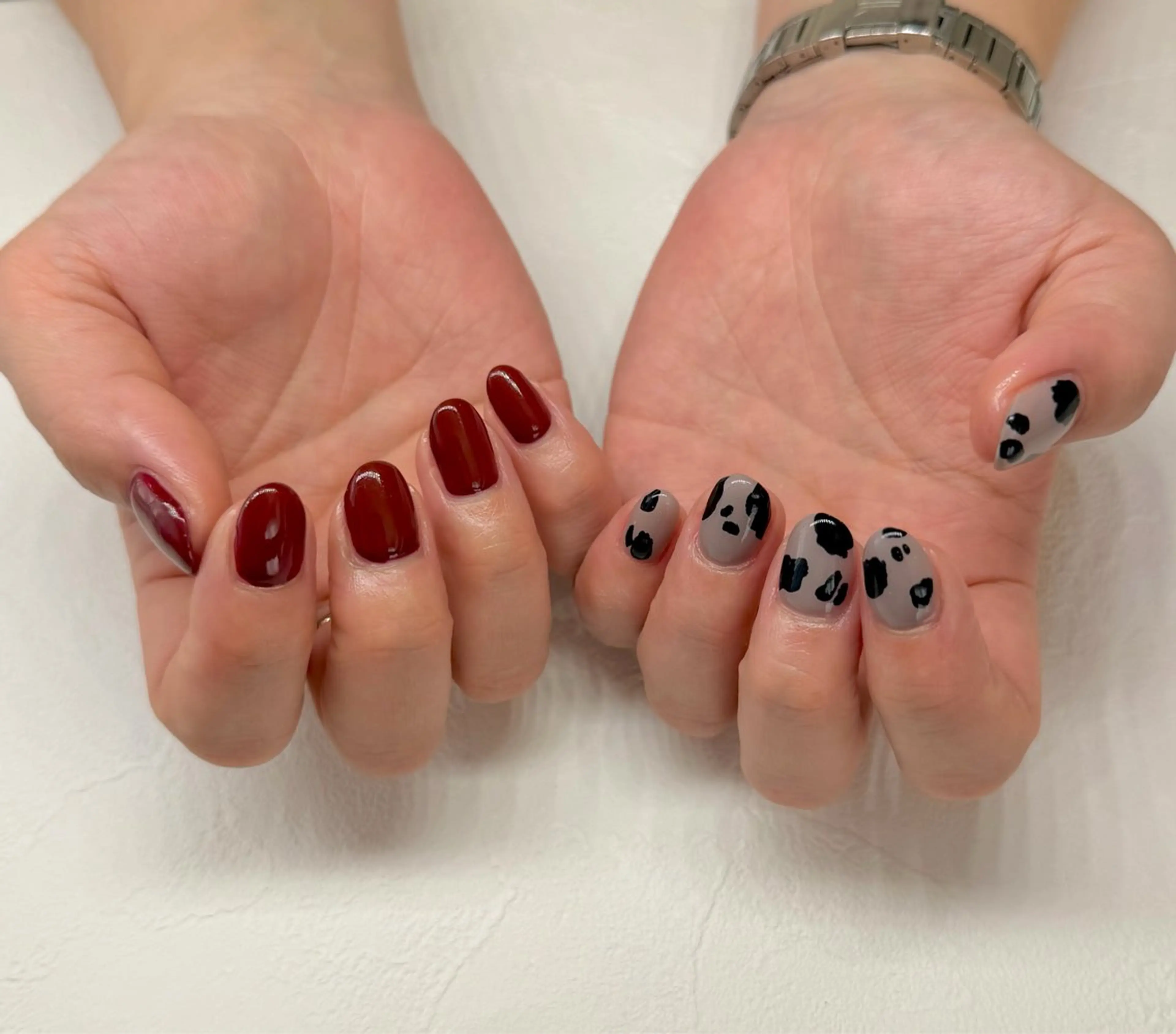 ネイル ボルドー ハンドネイル nail salon Linoのネイルデザイン