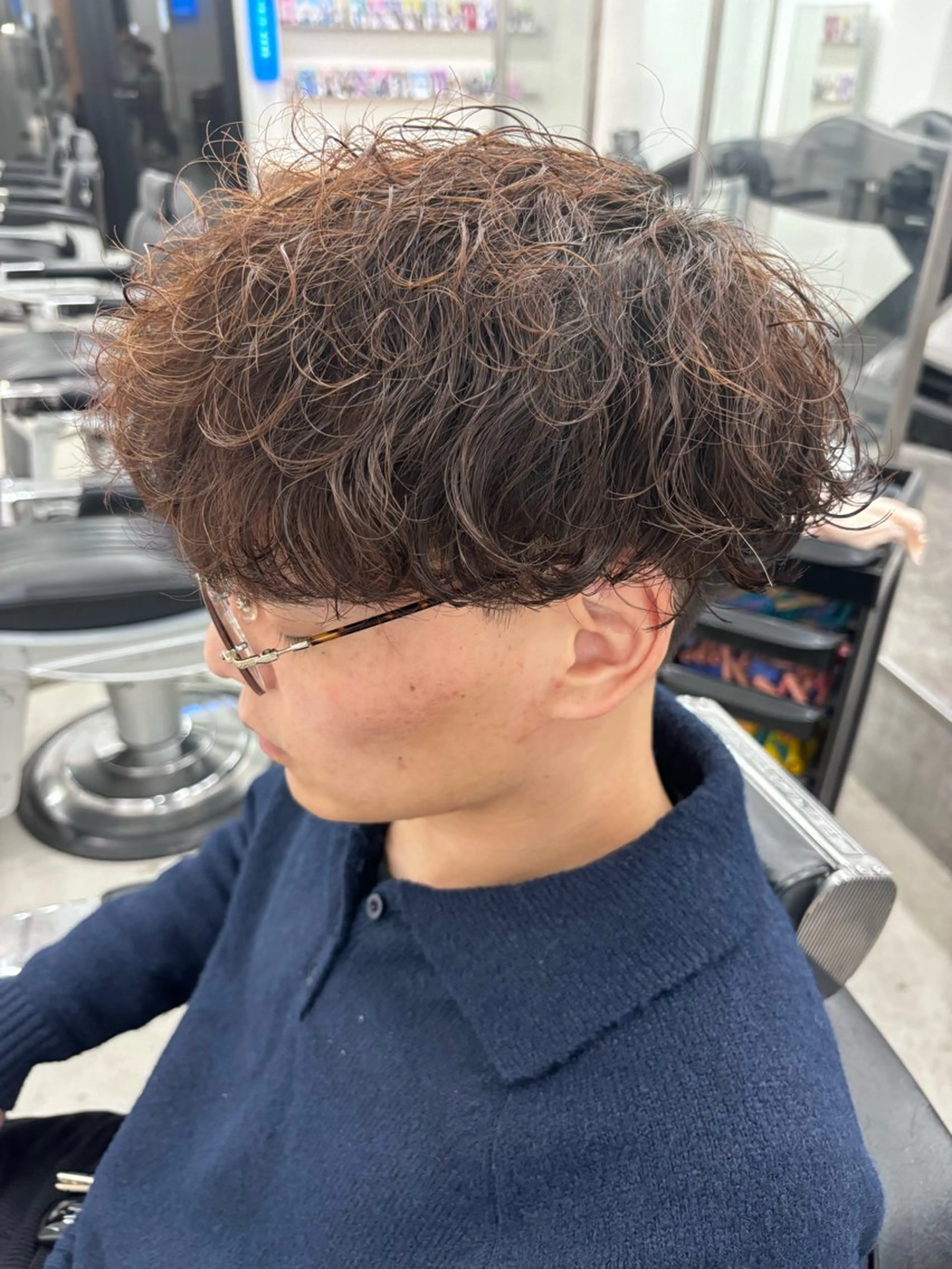 パーマ メンズ カット パーマ トリートメント 土岐 仁/メンズ専門 パーマ特化美容師🌀のヘアスタイル