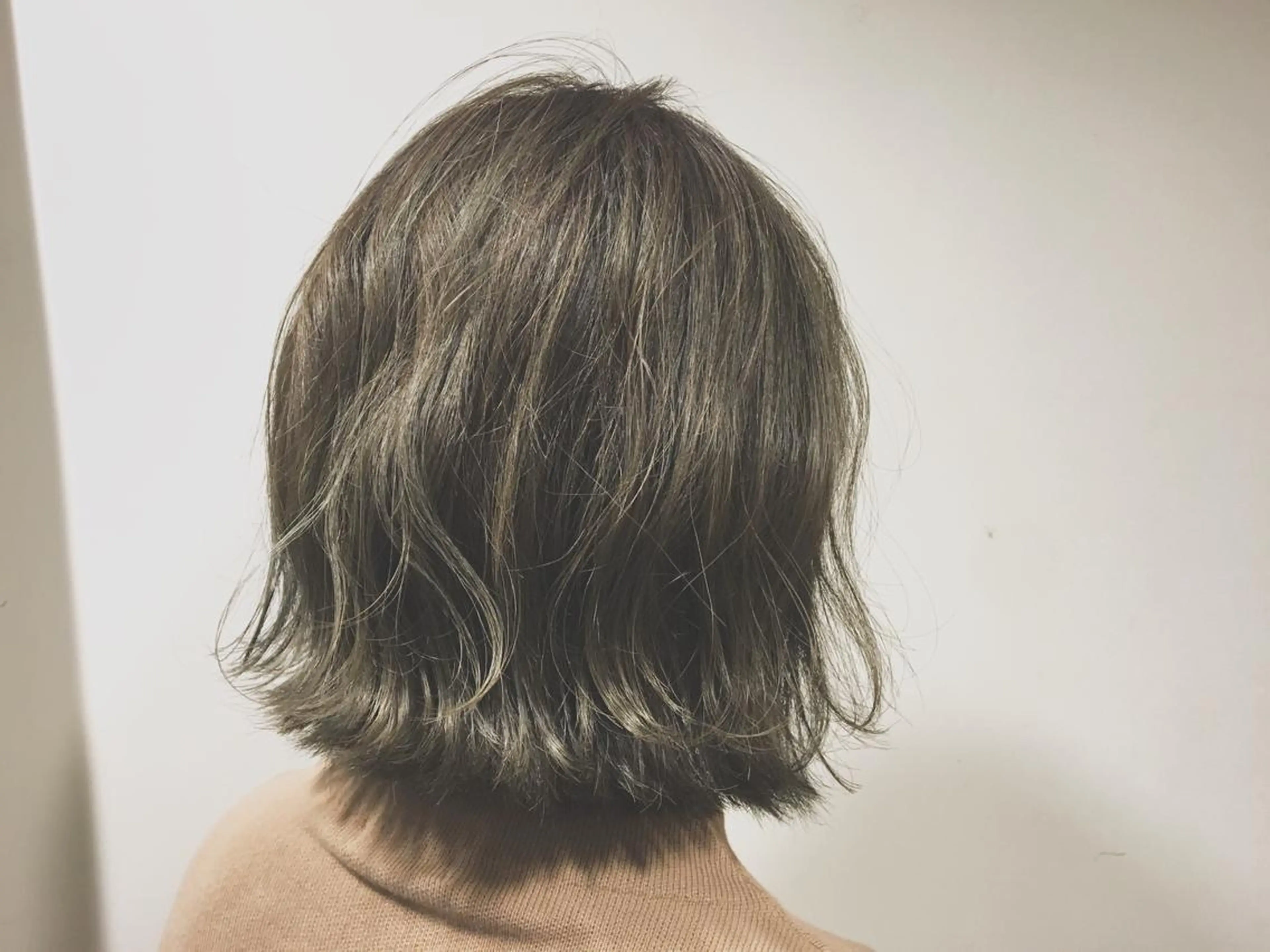 ショート カラー 切りっぱなしボブ ボブ 半個室女性salon 🩰Natsumiのヘアスタイル