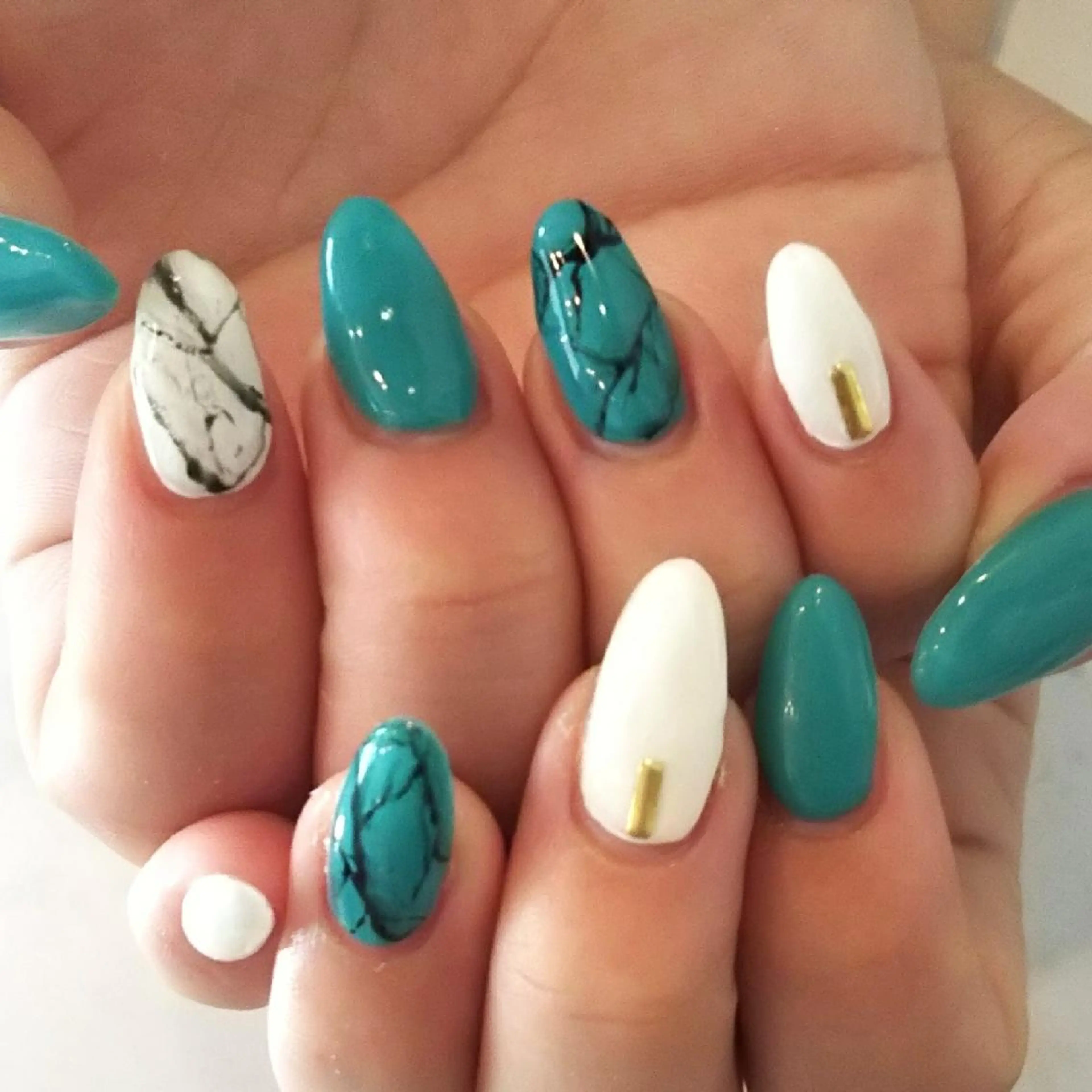 ネイル ブルー private salon mieのネイルデザイン