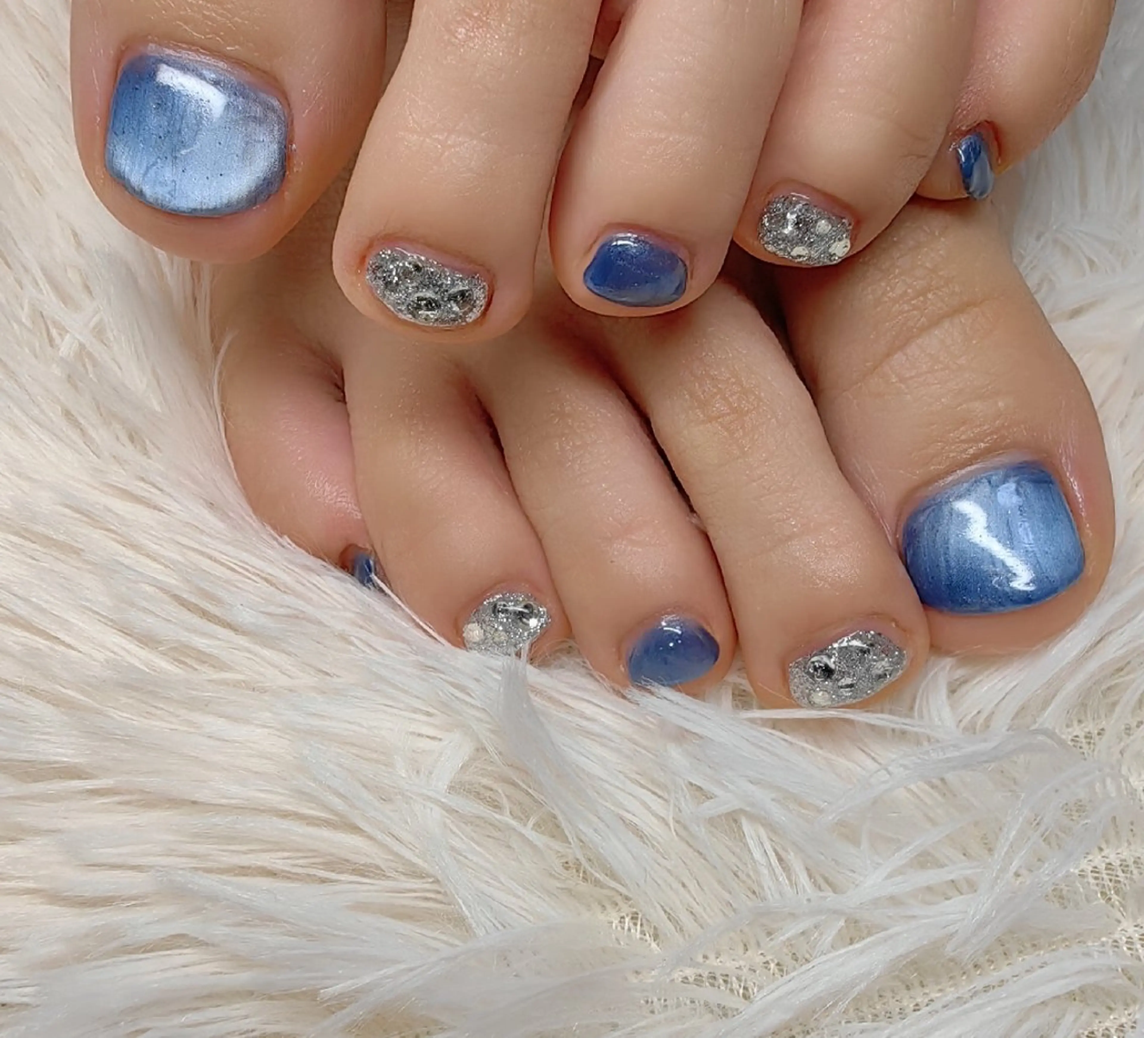 ネイル マグネットネイル フットネイル reve あやののネイルデザイン