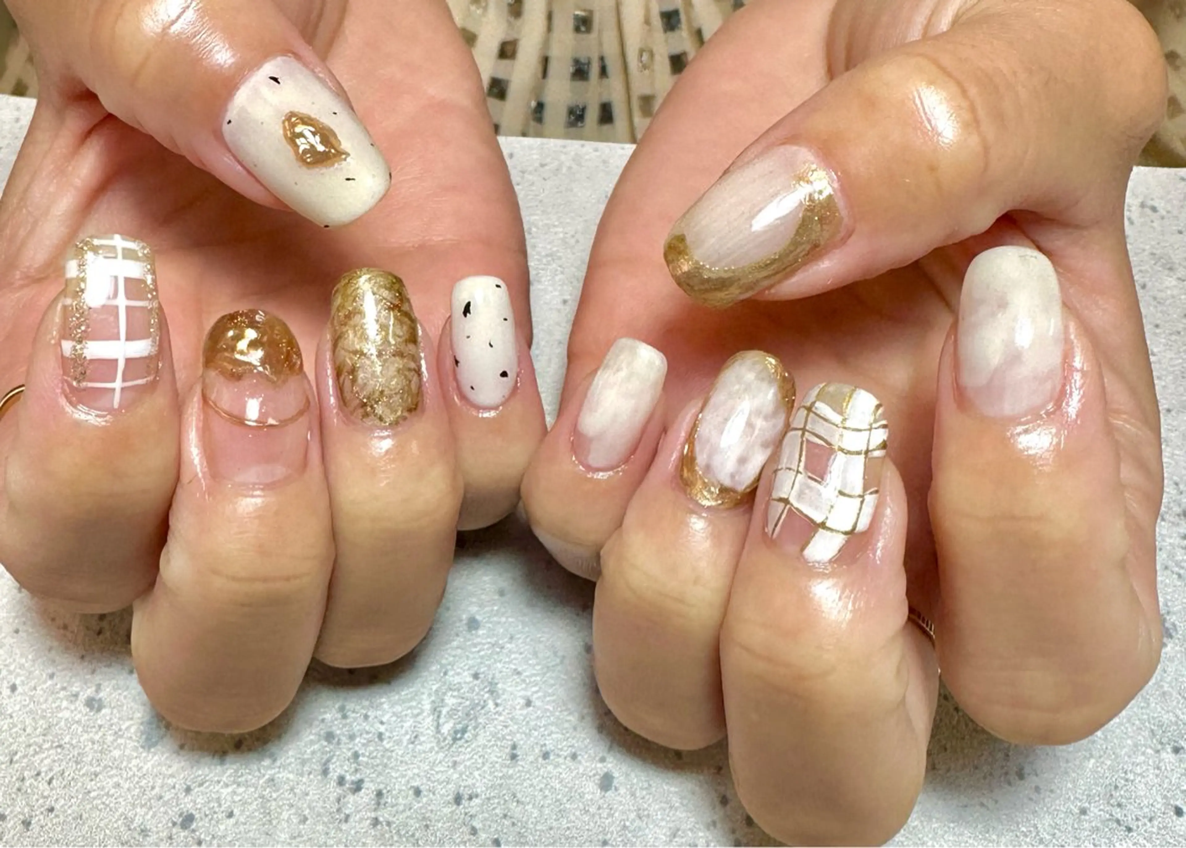 ネイル ハンドネイル フットネイル GéRanium Harukaのネイルデザイン