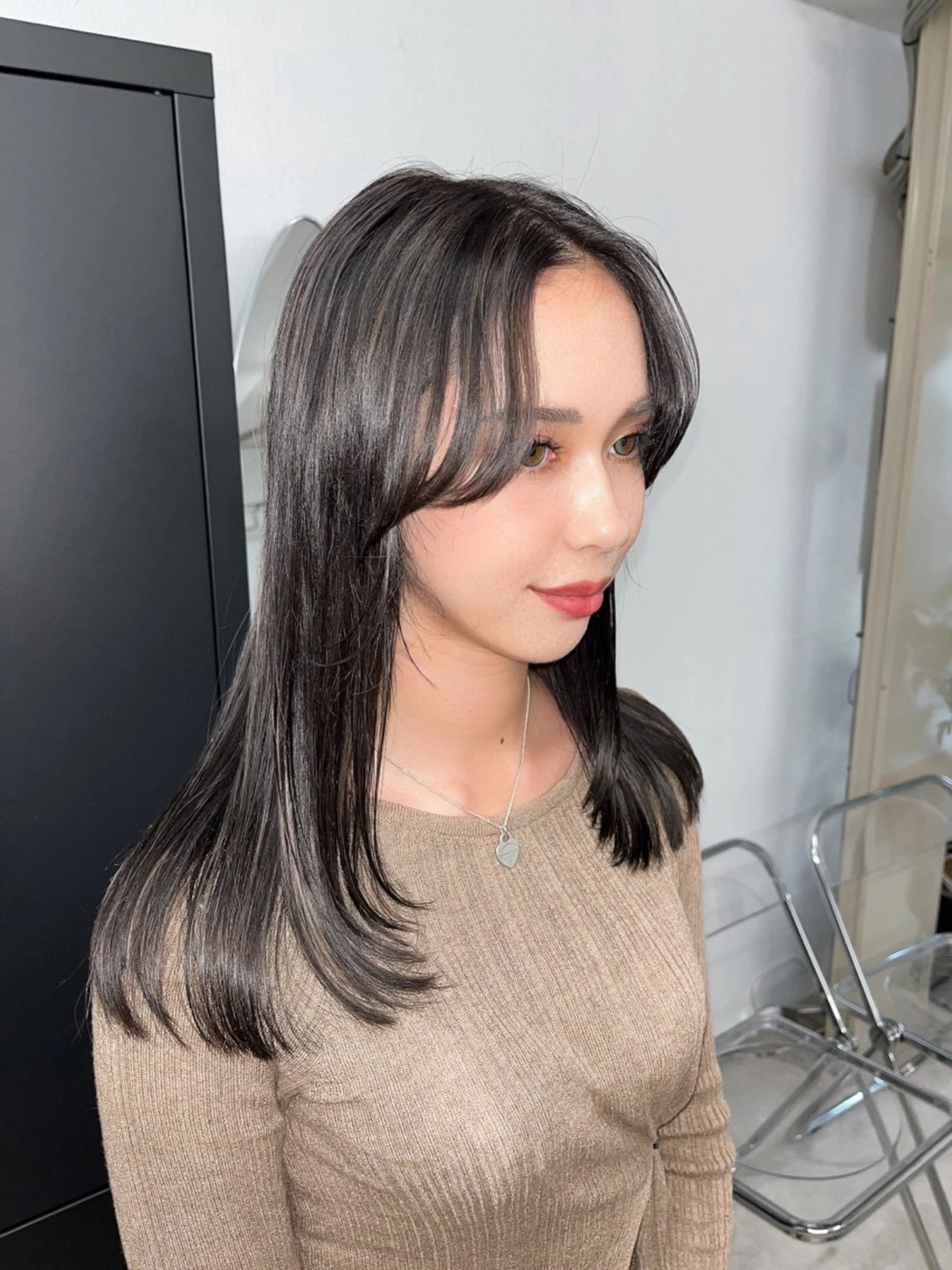 ロング カラー JIL BLAN 京都所属・RU RIのヘアスタイル