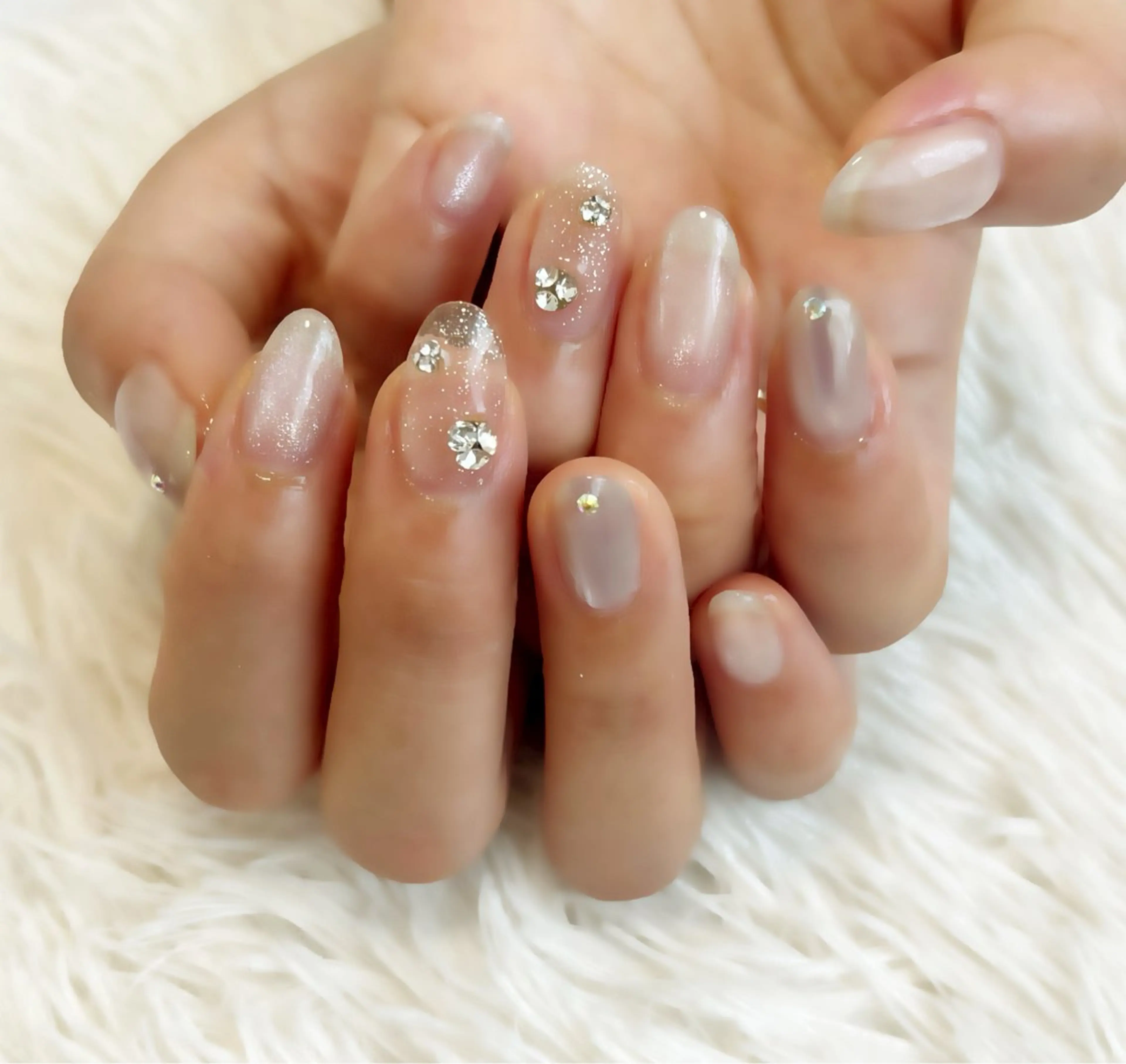 ネイル マグネットネイル シンプルネイル ハンドネイル 島田 亜紀のネイルデザイン