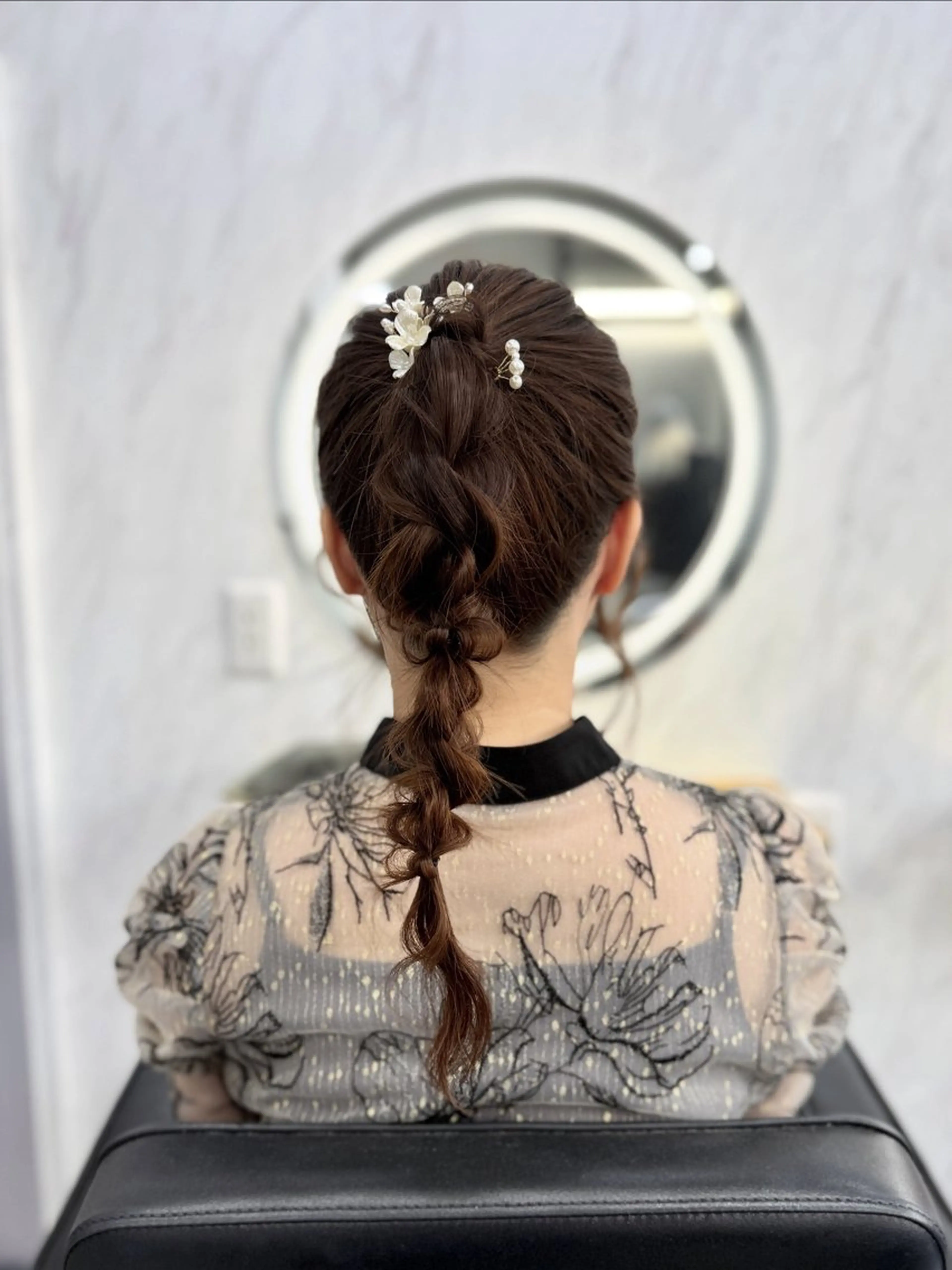 ロング ヘアアレンジ ヘアセット エクステ🩵ブリーチ 韓国ヘア🩵KAEのヘアスタイル