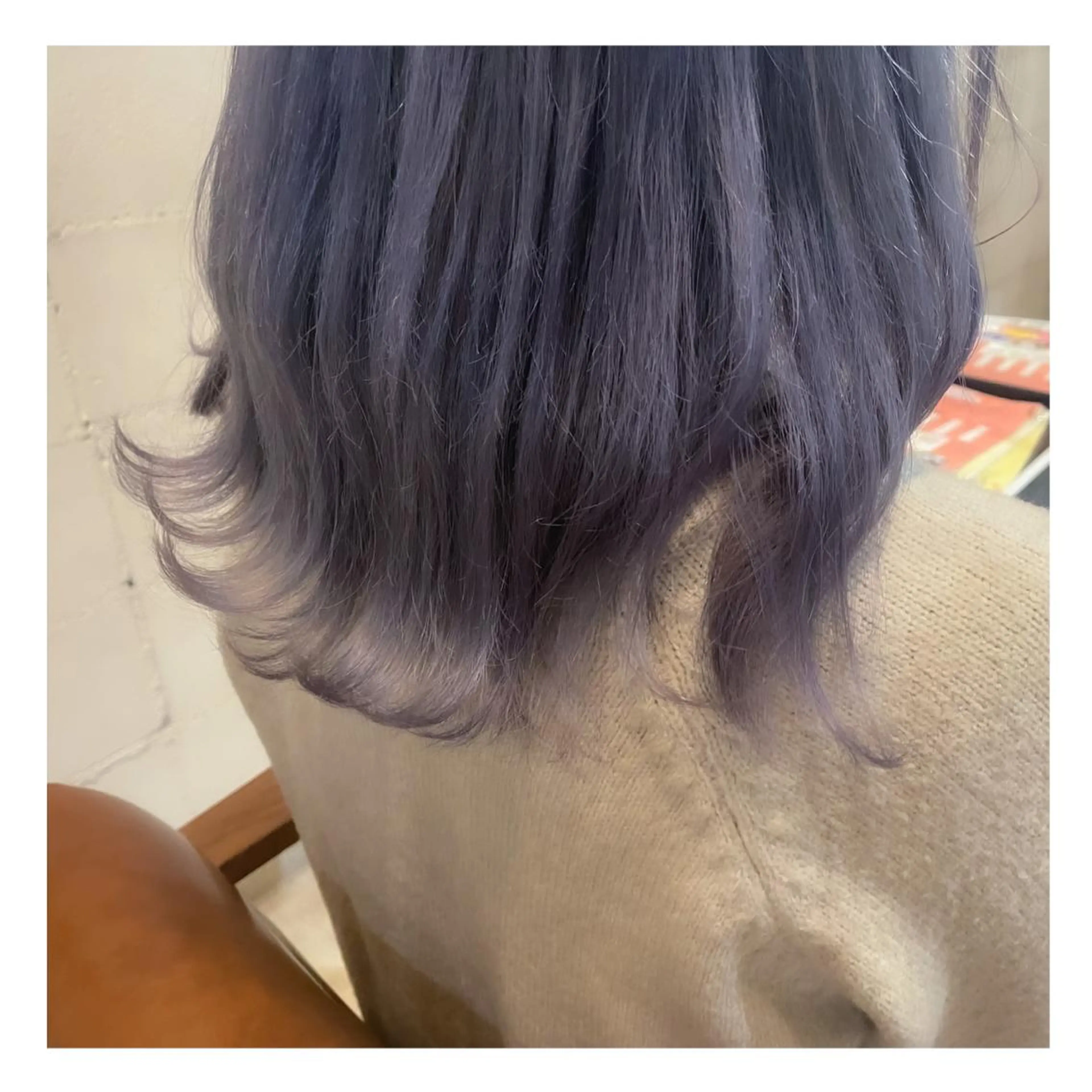 セミロング カラー ブリーチ 透明感カラー ヘアカラー トリートメント ❁⃘ ち だ り さ ❁⃘のヘアスタイル