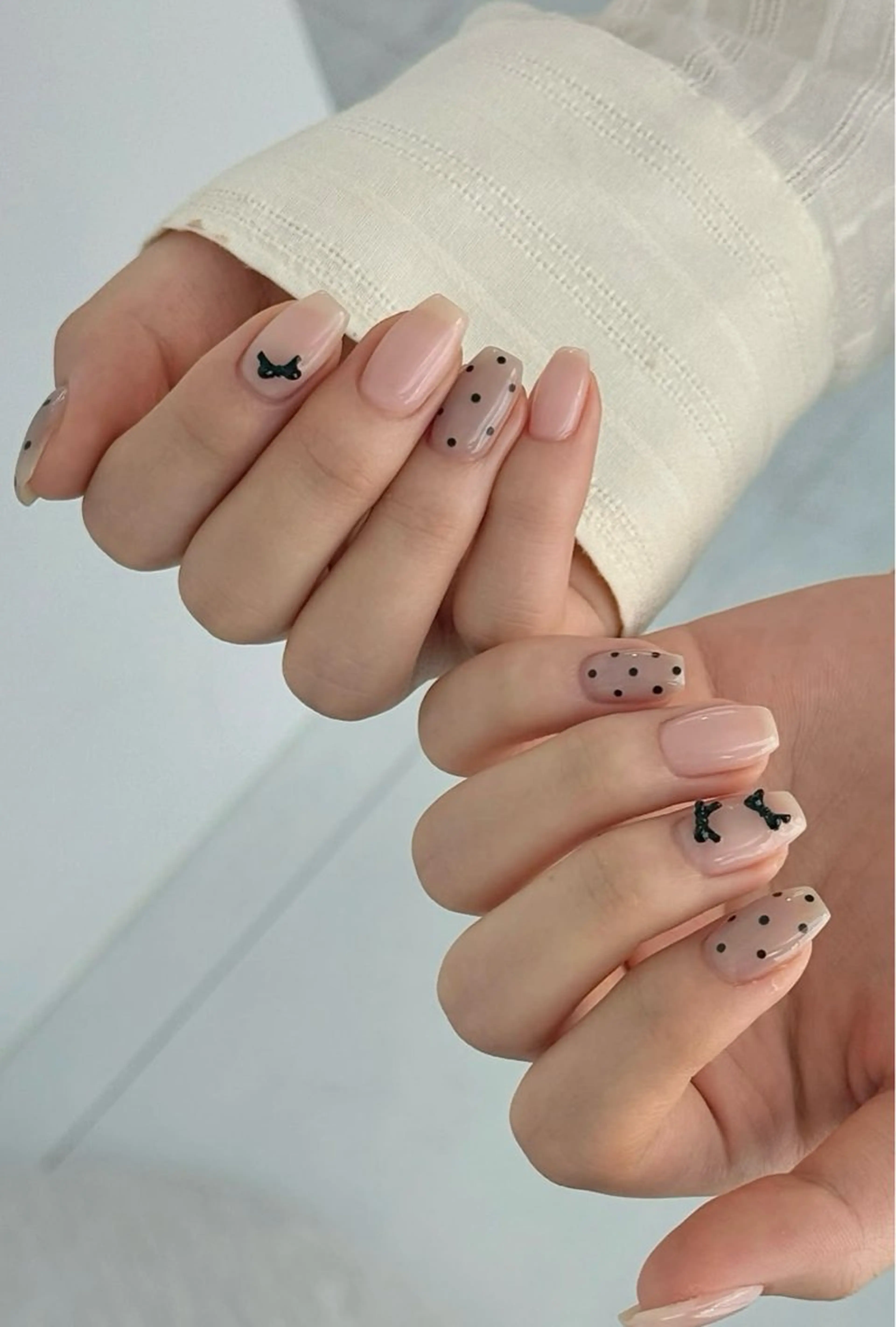 ネイル 韓国ネイル 持ち込み ニュアンスネイル ネイルチップ ハンドネイル TABI ANA.CHUOのネイルデザイン