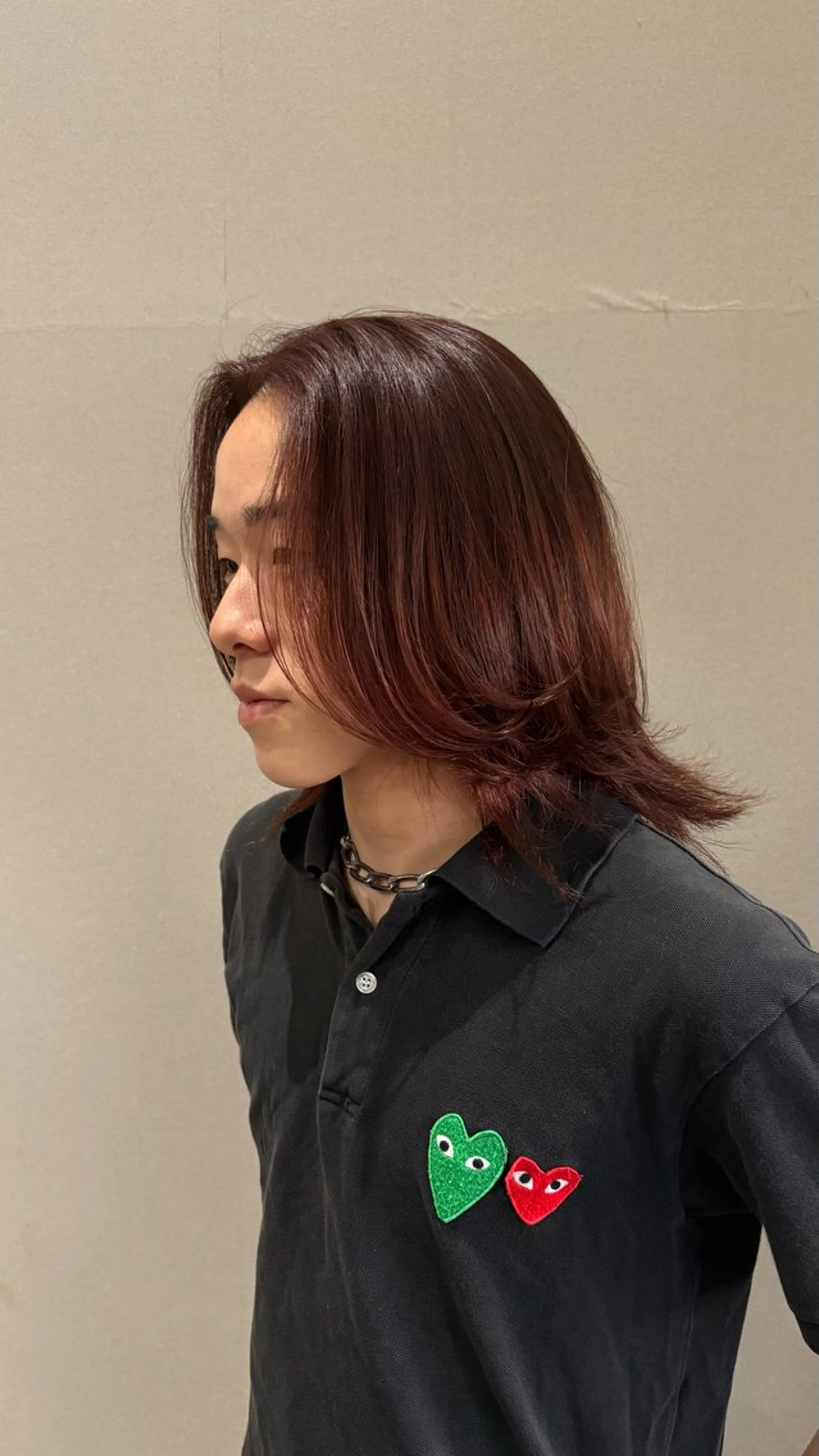 メンズ ヘアカラー 中島 万凜のヘアスタイル