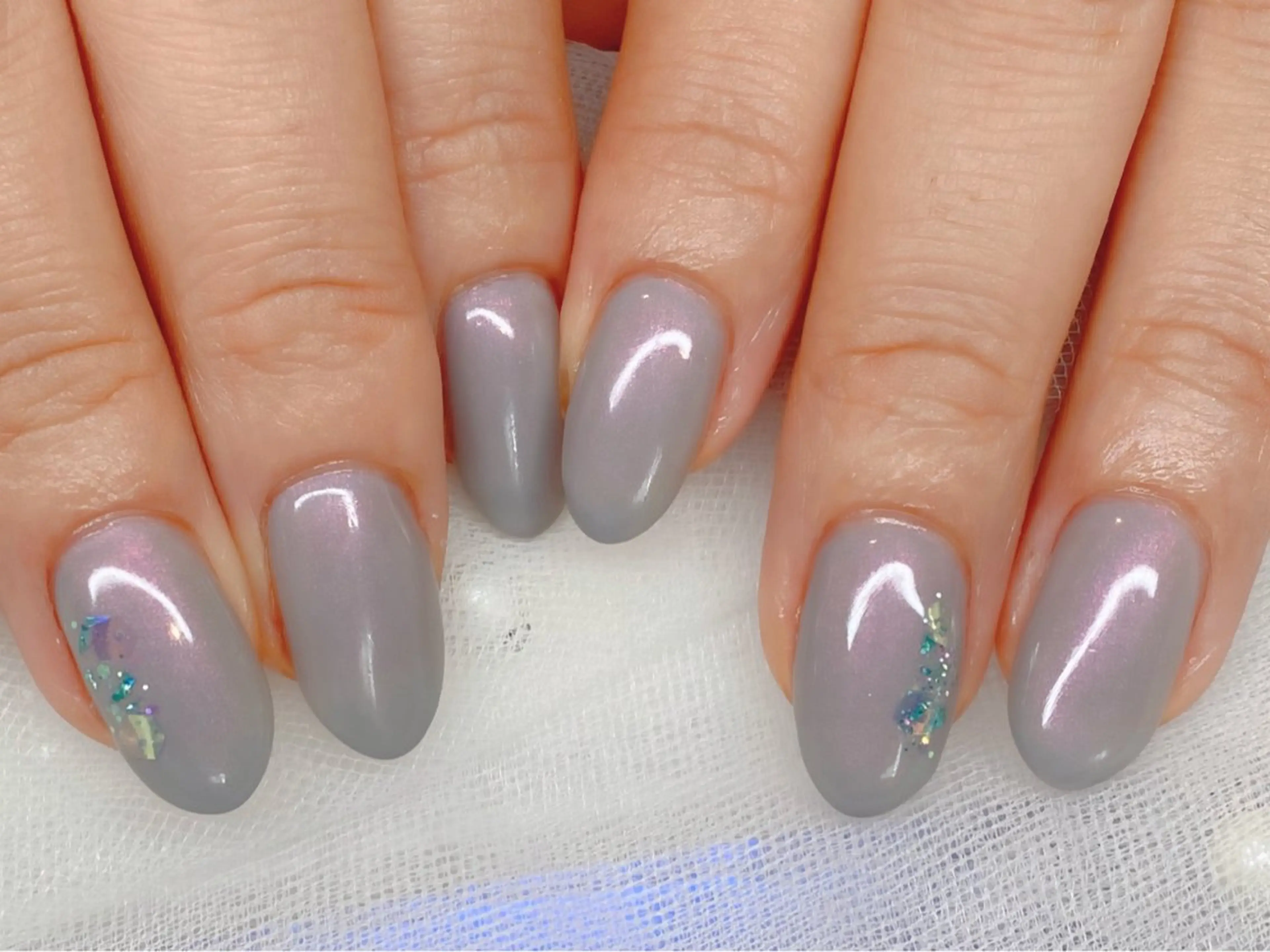 ネイル ラメ(グリッター) ハンドネイル AlohaKapi所属・AlohaKapi Kazueのネイルデザイン