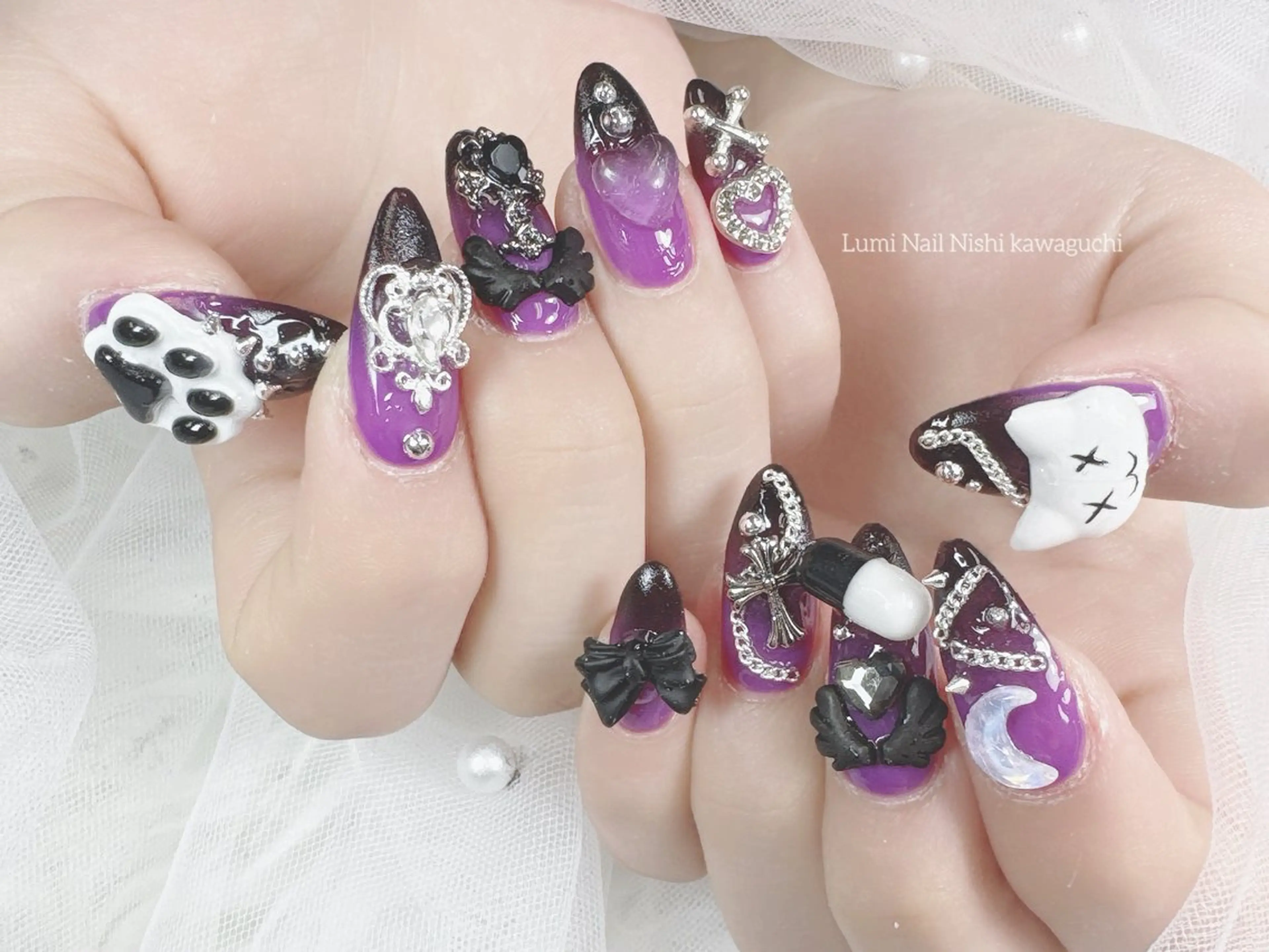 ネイル チークネイル フラッシュネイル ジェルネイル グラデーション ハート Lumiネイルサロン所属・Lumi Nail Salonのネイルデザイン