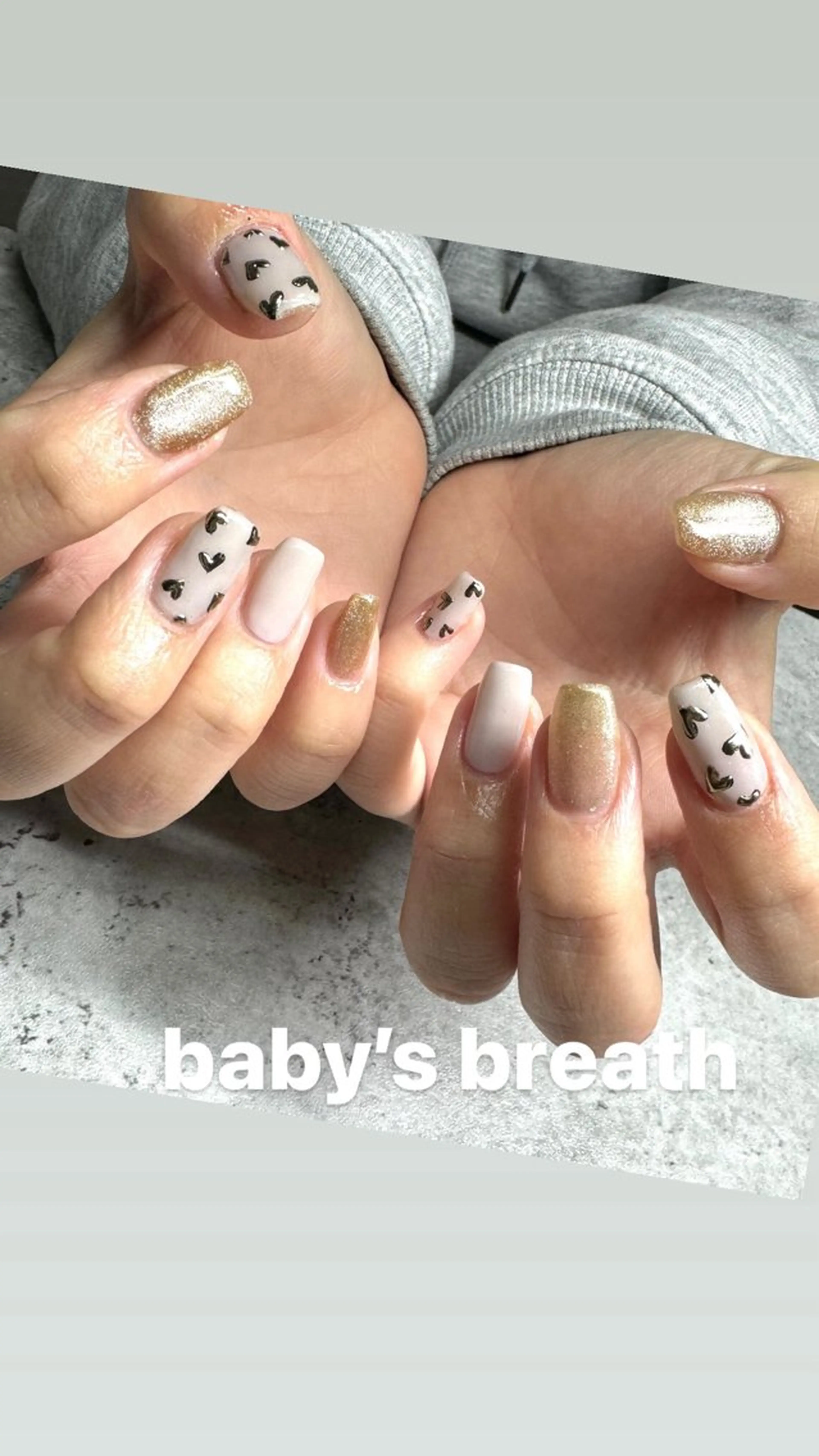 ネイル アートネイル ハート シンプルネイル ハンドネイル chou chouのその他イメージ