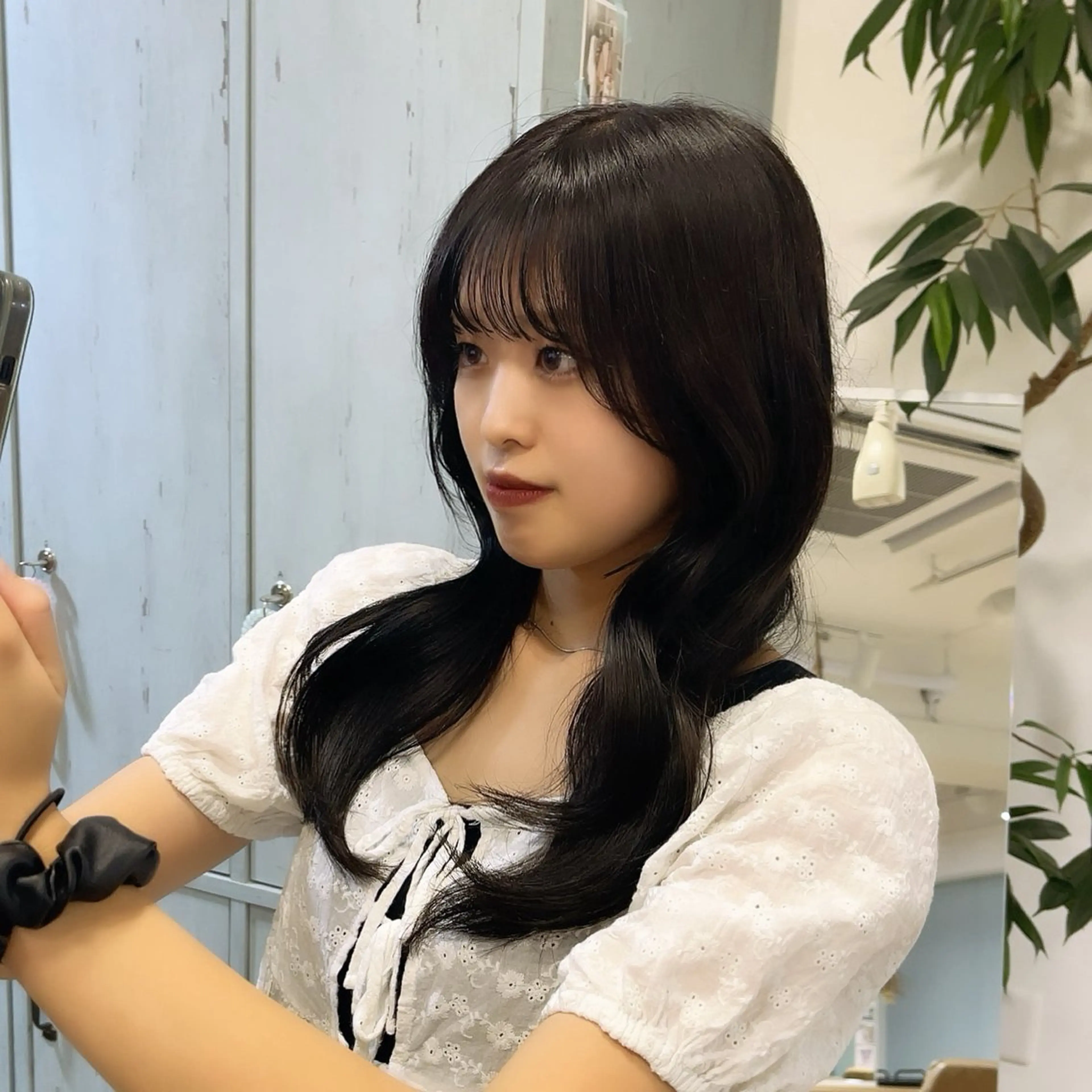 ロング カラー 透明感カラー くびれヘア レイヤーカット カット トリートメント suzuka/透明感 カラー 美髪縮毛矯正のヘアスタイル