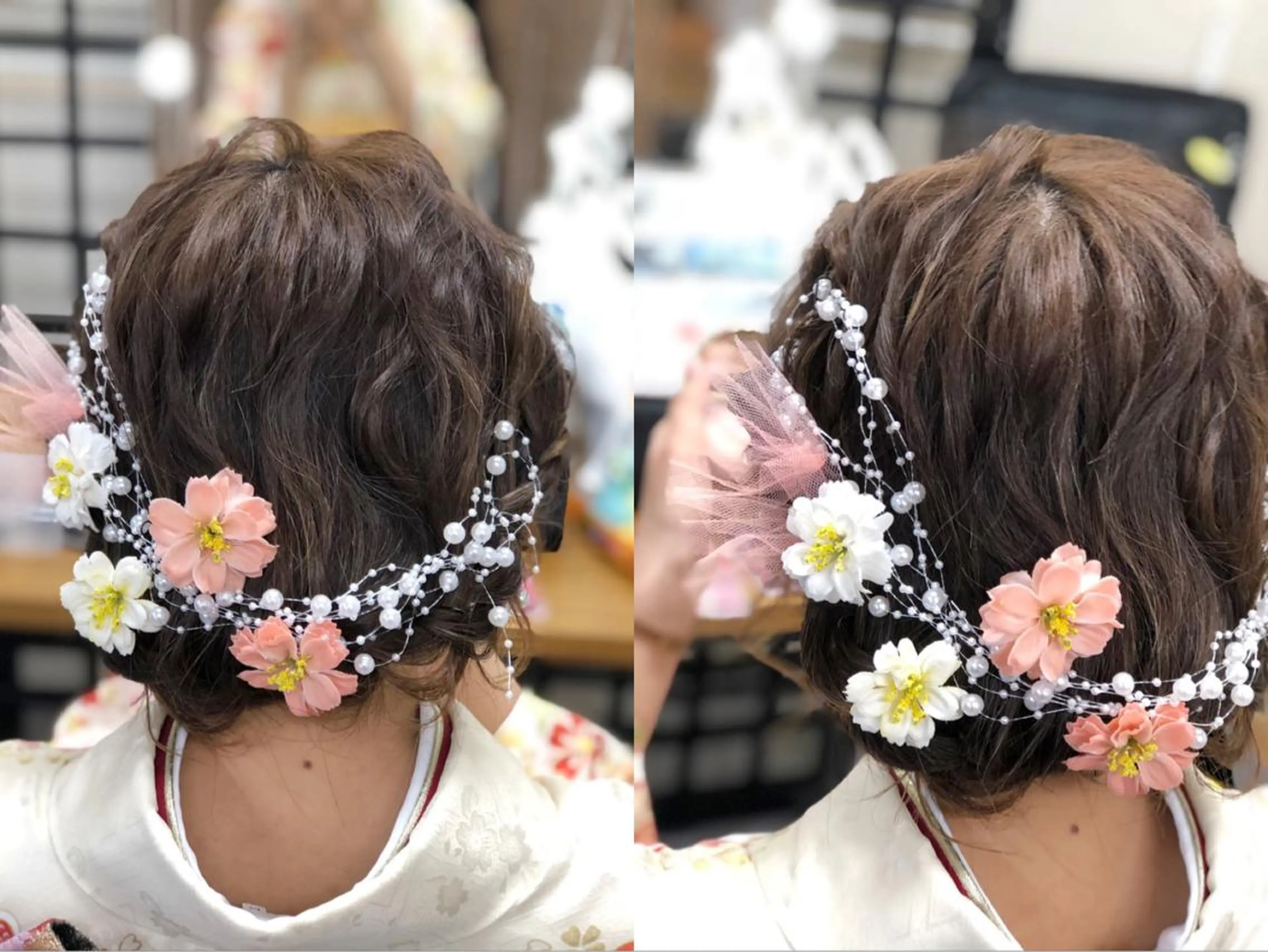 セミロング ヘアアレンジ ヘアセット fots. 愛美のエステ・リラクイメージ