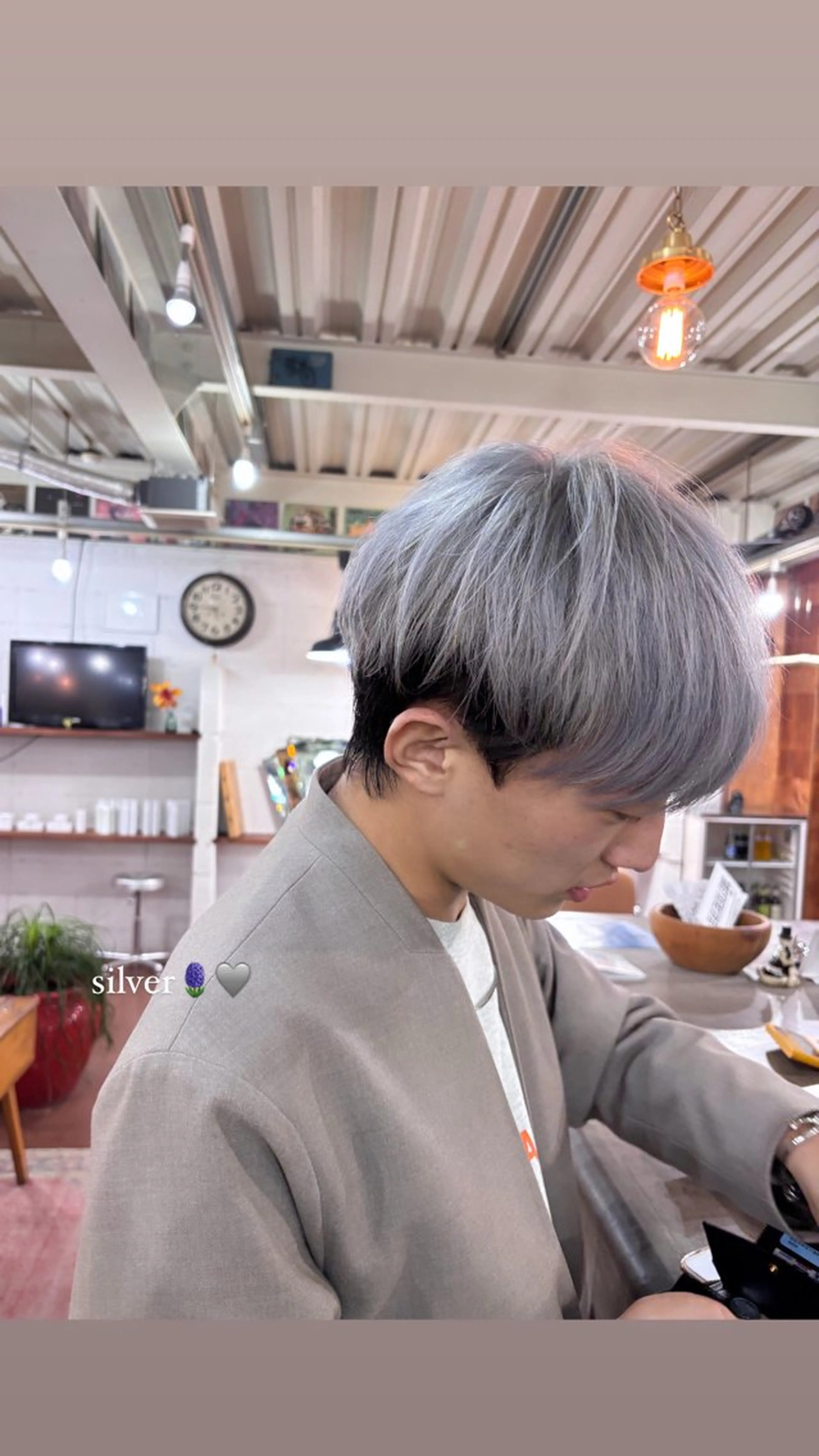 ショート カラー メンズ ヘアカラー なぎ🌿.∘[ボブ, ニュアンスカラー]のヘアスタイル