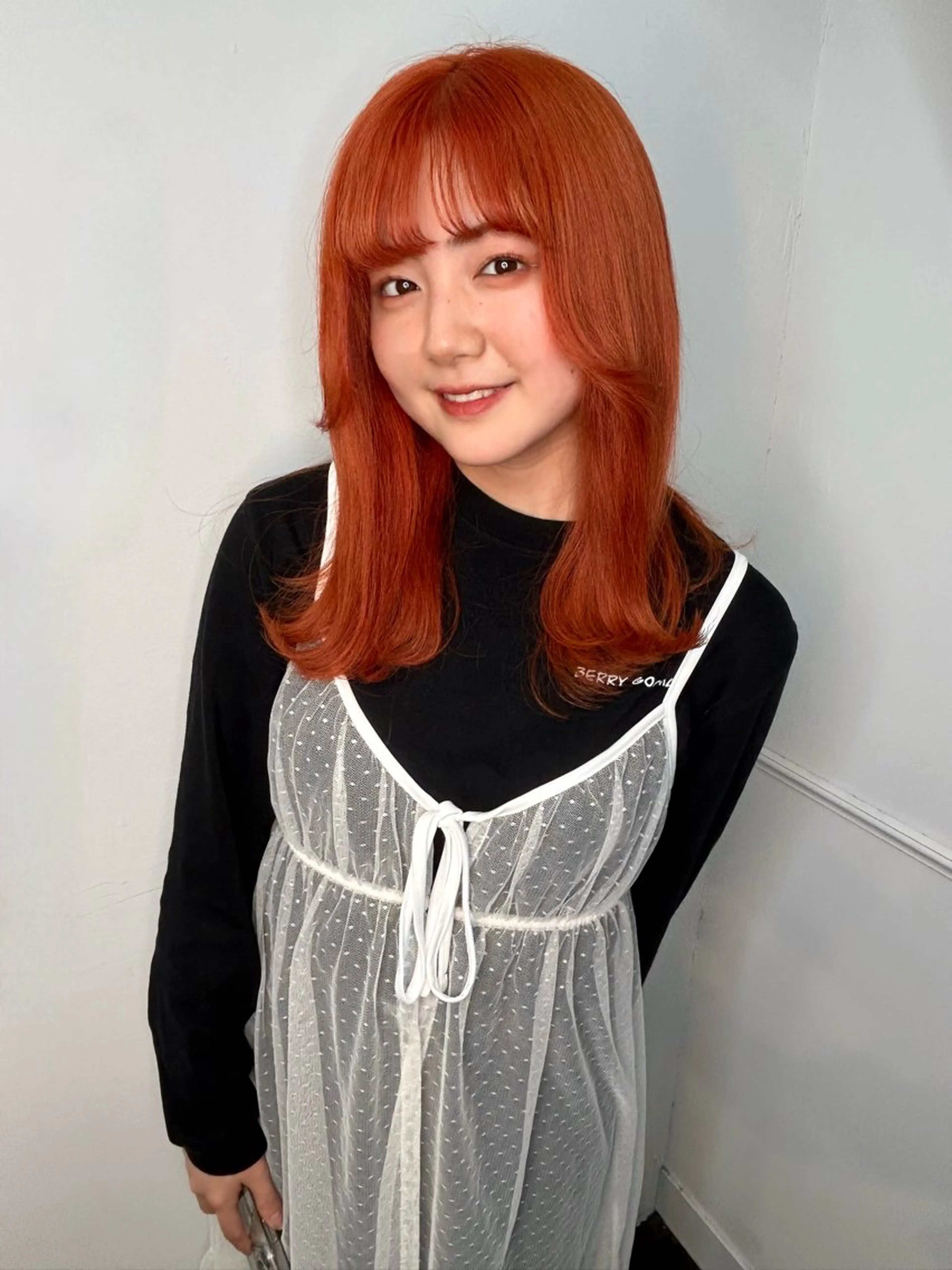 セミロング カラー land所属・透明感カラー/レイヤ ー🌙Honokaのヘアスタイル