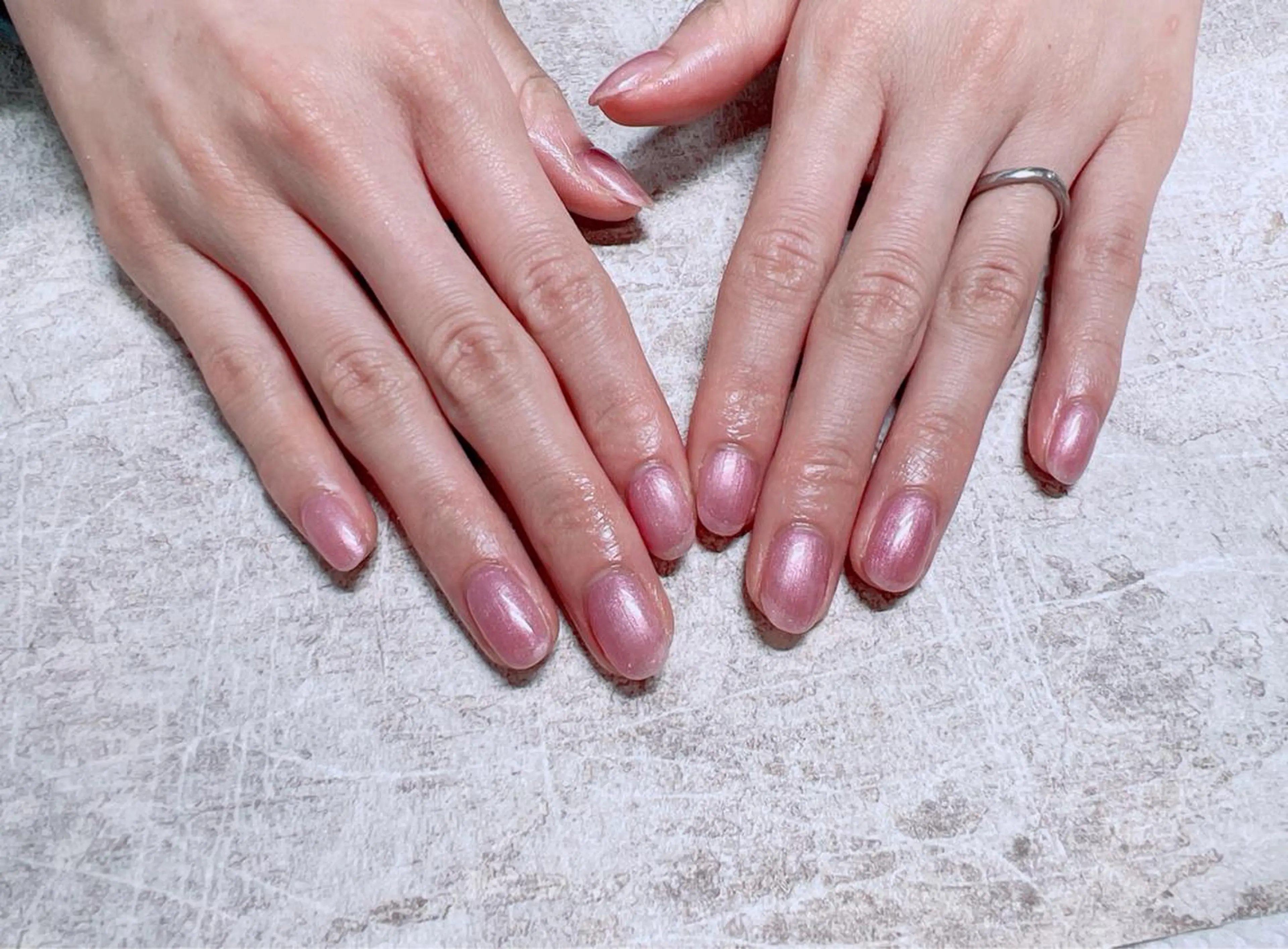 ネイル ピンク ハンドネイル Mogu nail 二子玉川のネイルデザイン