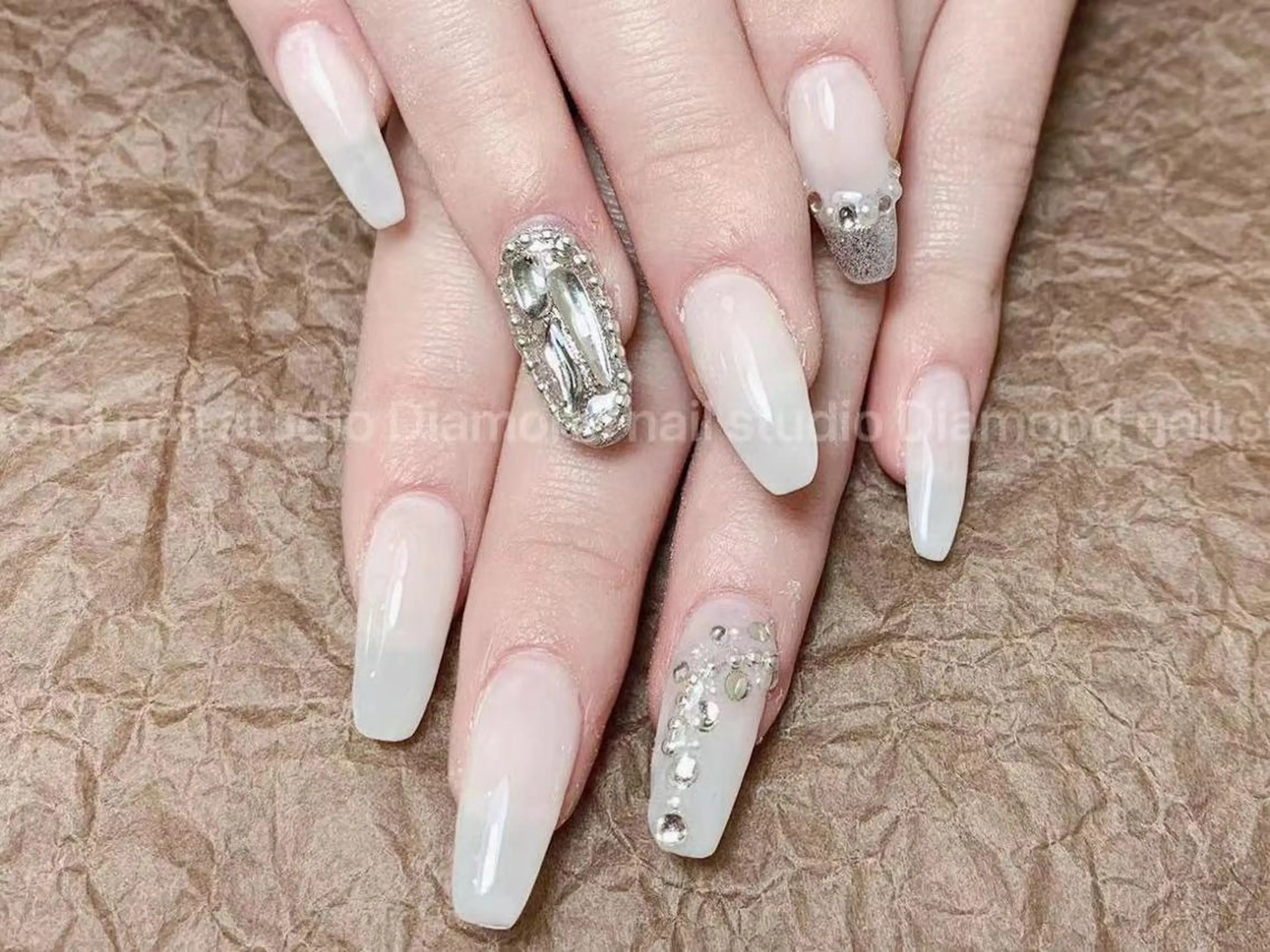 ネイル 持ち込み ハンドネイル ハンドケア Diamond 🚢のネイルデザイン