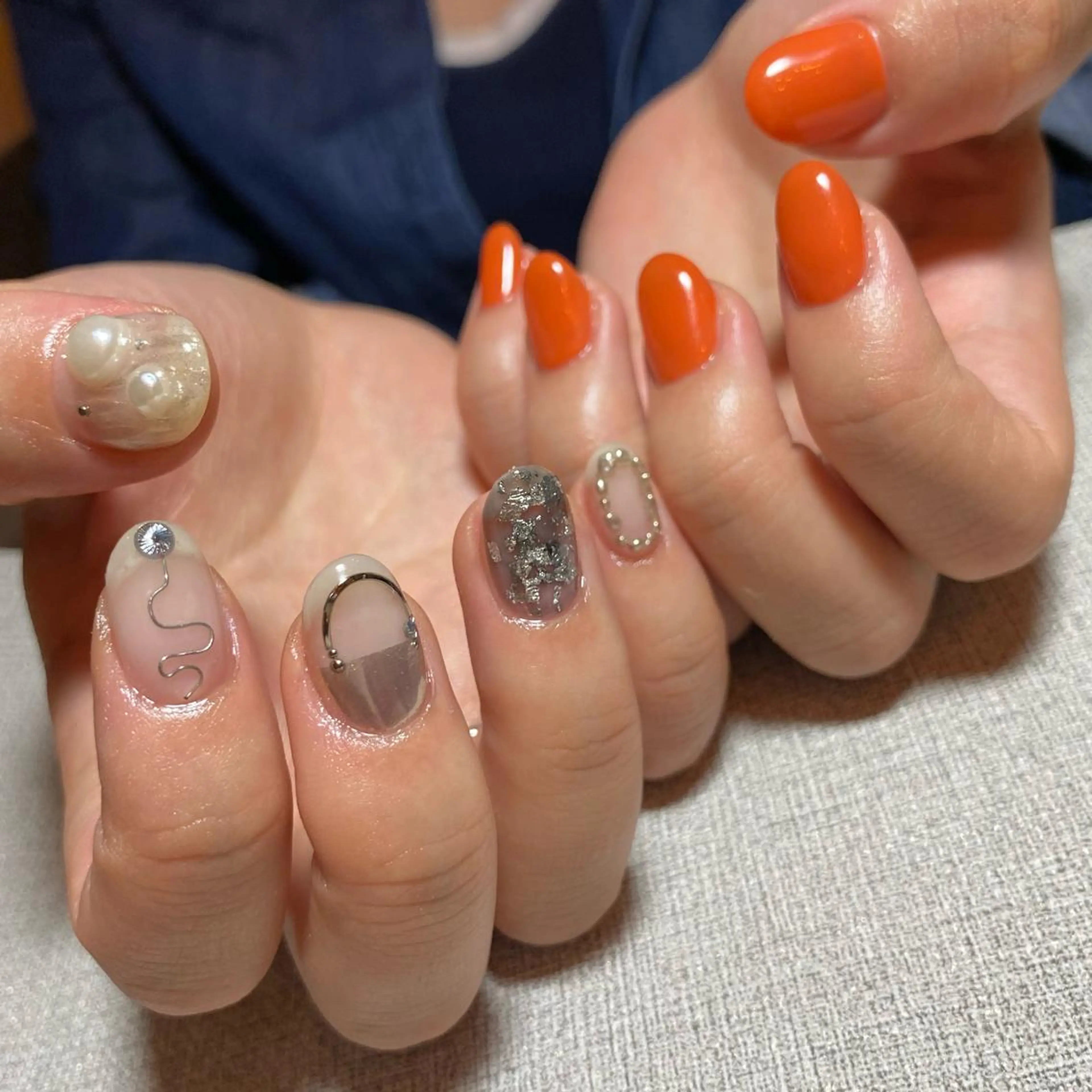 ネイル アートネイル ニュアンスネイル 春ネイル 夏ネイル ハンドネイル 山田 貴子のネイルデザイン