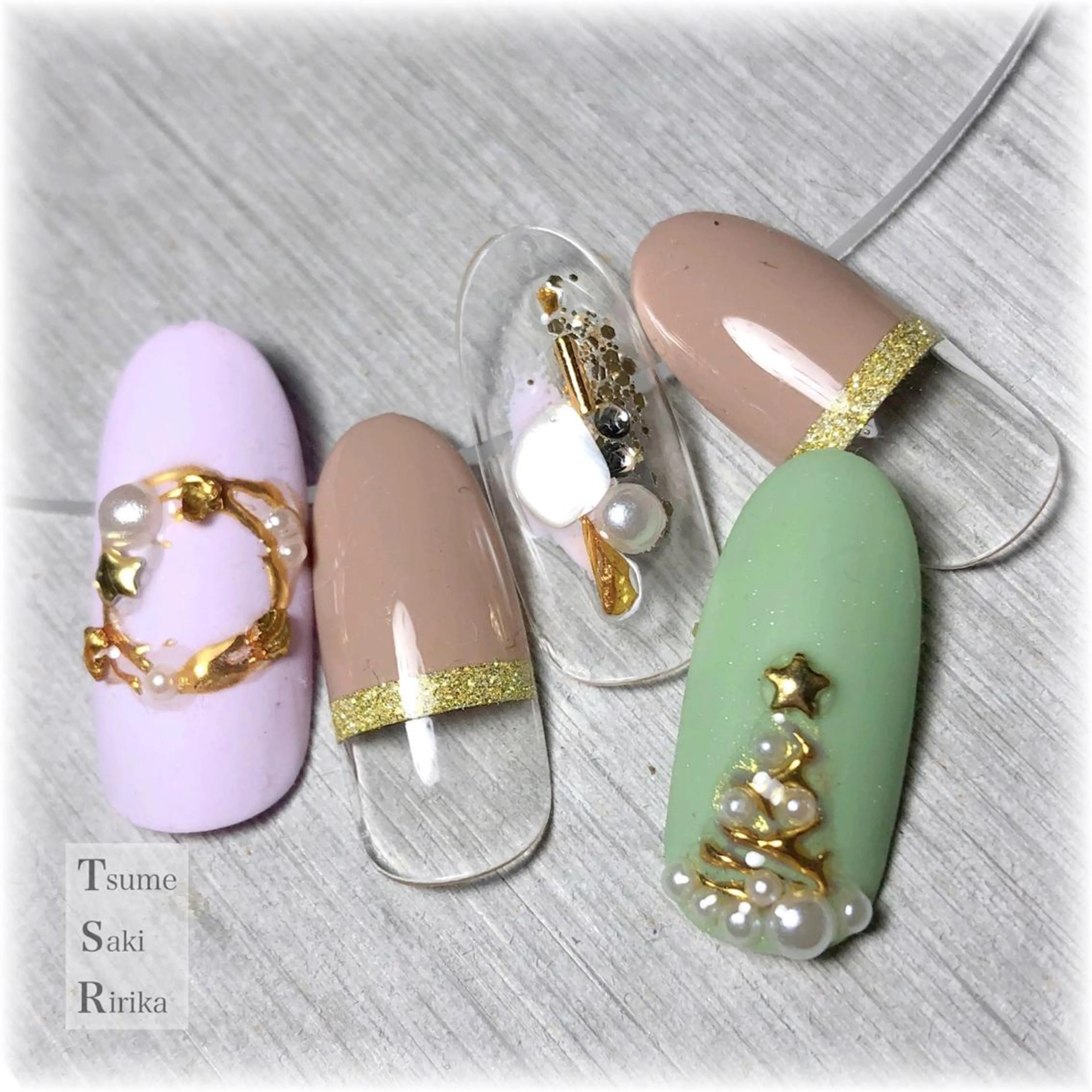 ネイル ハンドネイル ハンドケア 爪咲 りり花のネイルデザイン