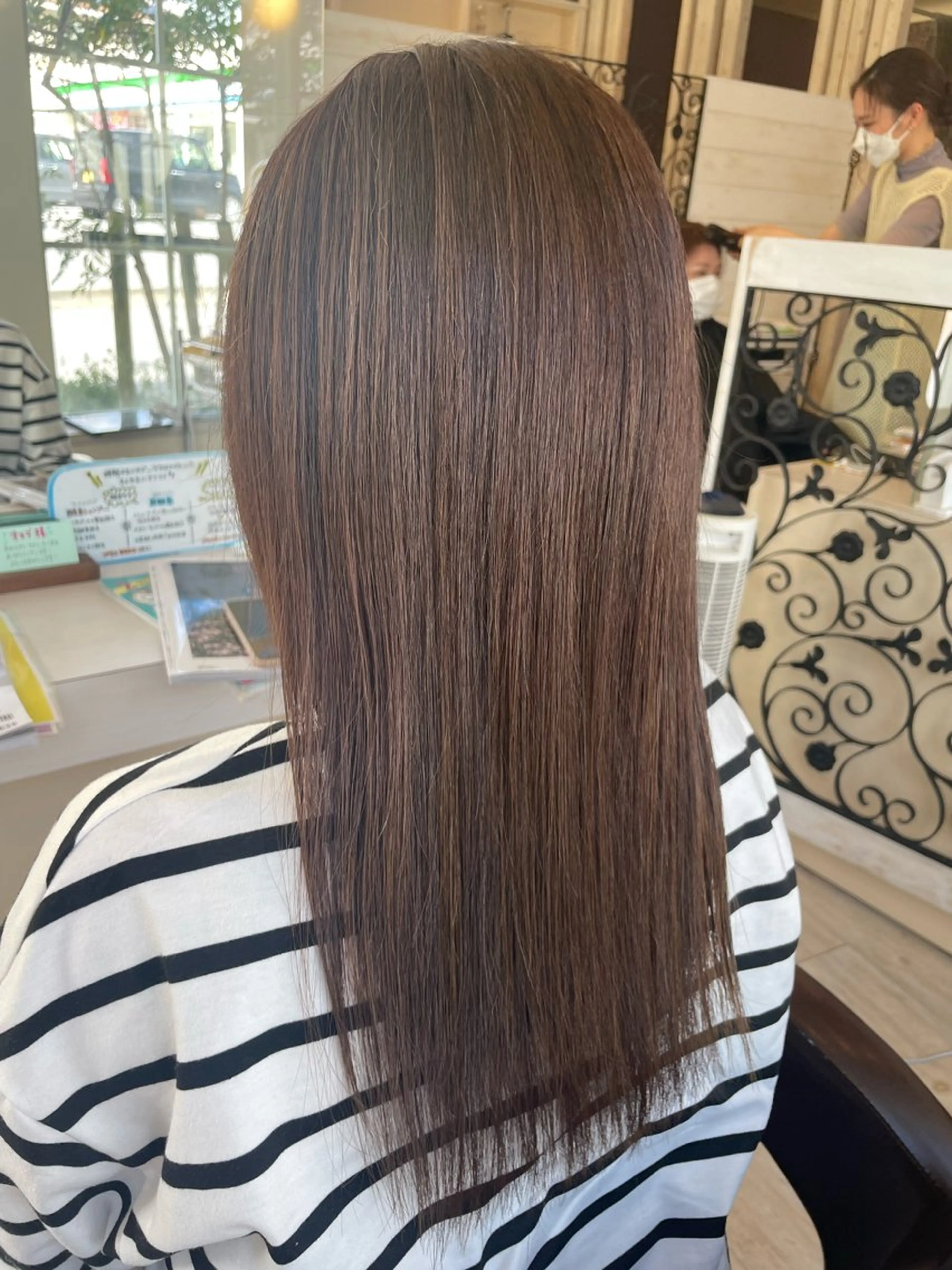 ロング カラー ブラウンカラー Cr'ene by MARIE所属・MEI /Cre'neのヘアスタイル