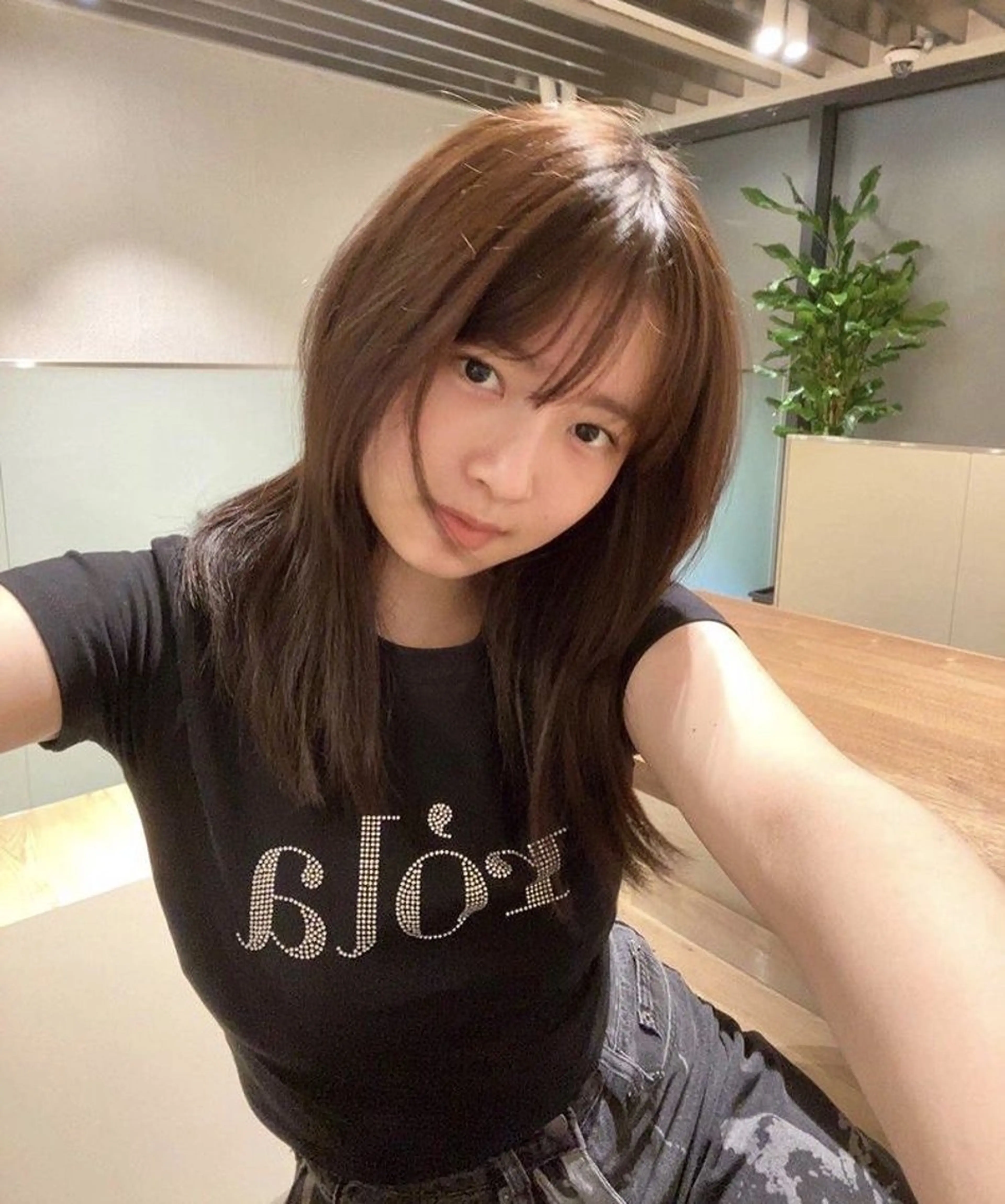 ミディアム カラー ブラウンカラー ヘアカラー トリートメント nonoka オリーブ/グレージュのヘアスタイル