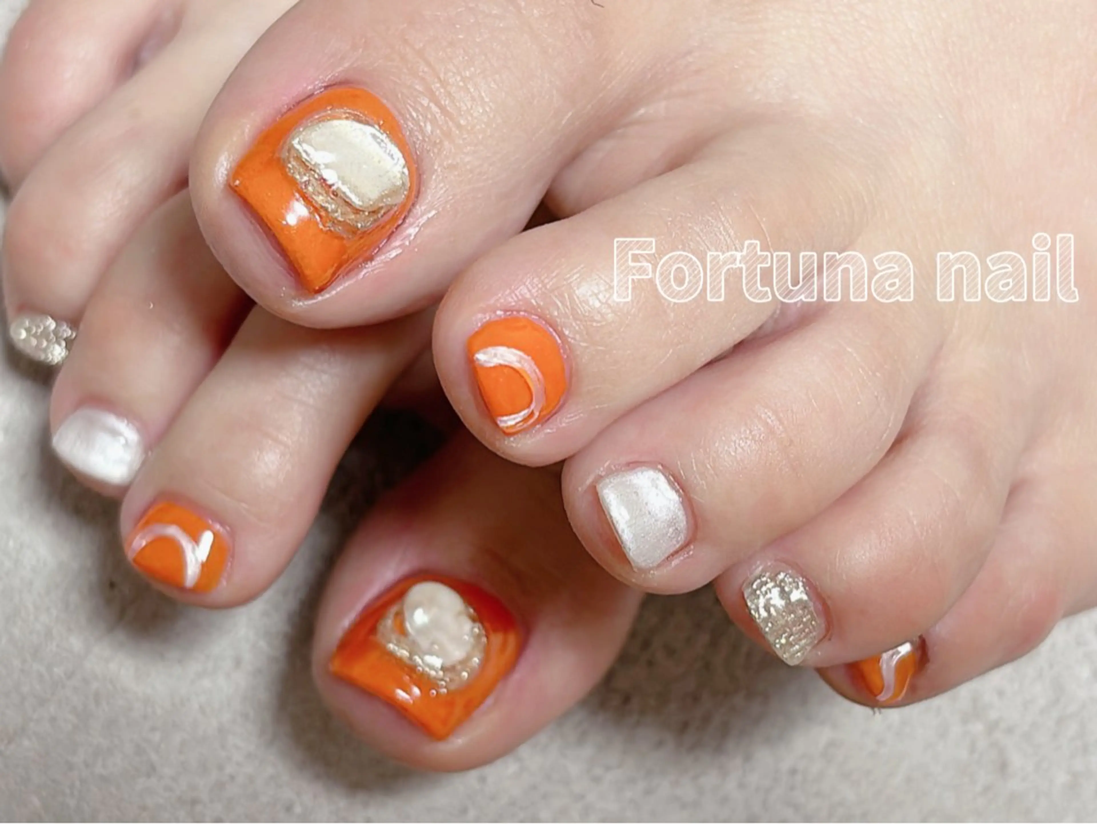 ネイル フットネイル Nail •Head スパFortunaのネイルデザイン