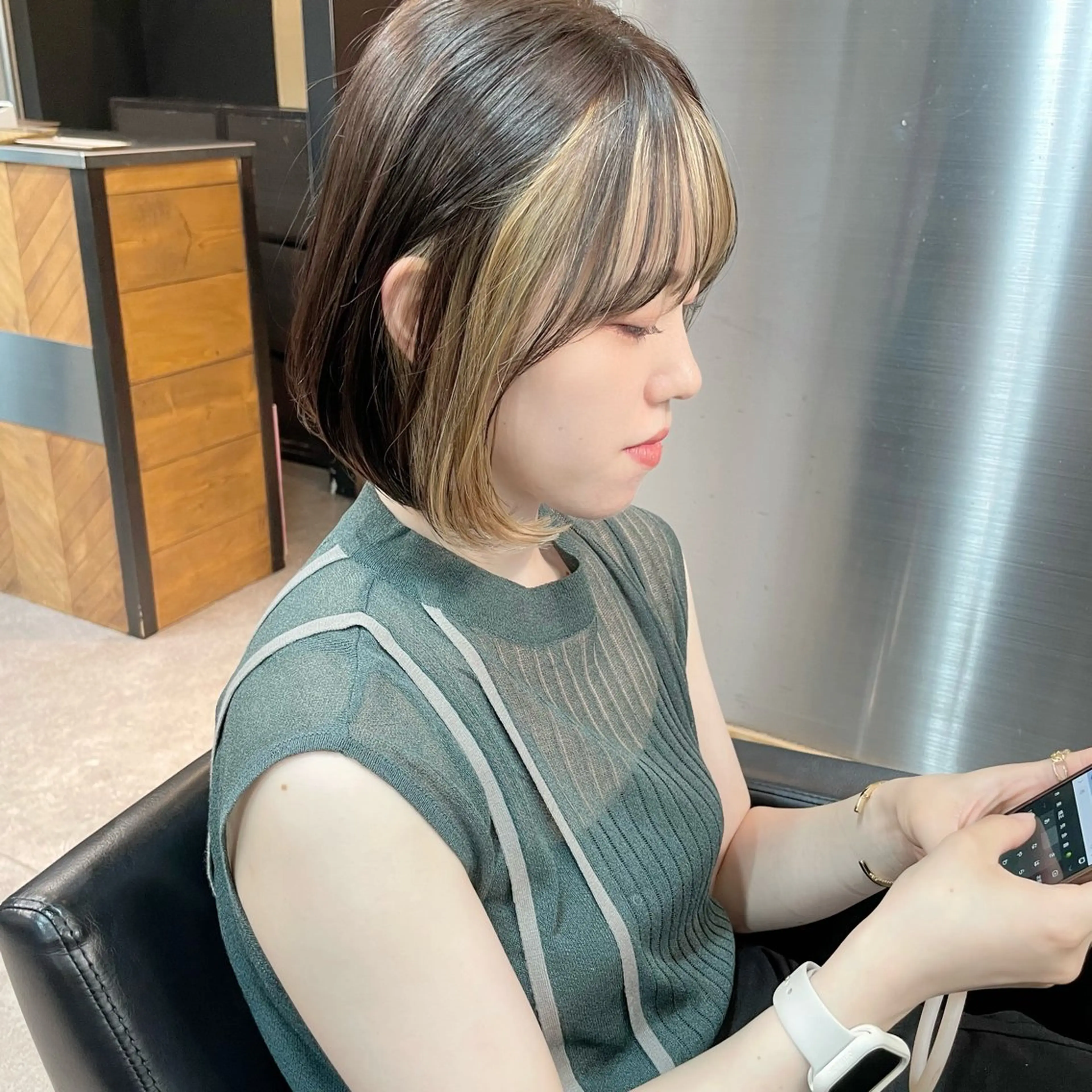 ショート カラー インナーカラー ボブ カット ヘアカラー トリートメント ショートボブ縮毛矯正 髪質改善のプロ山道潤のヘアスタイル