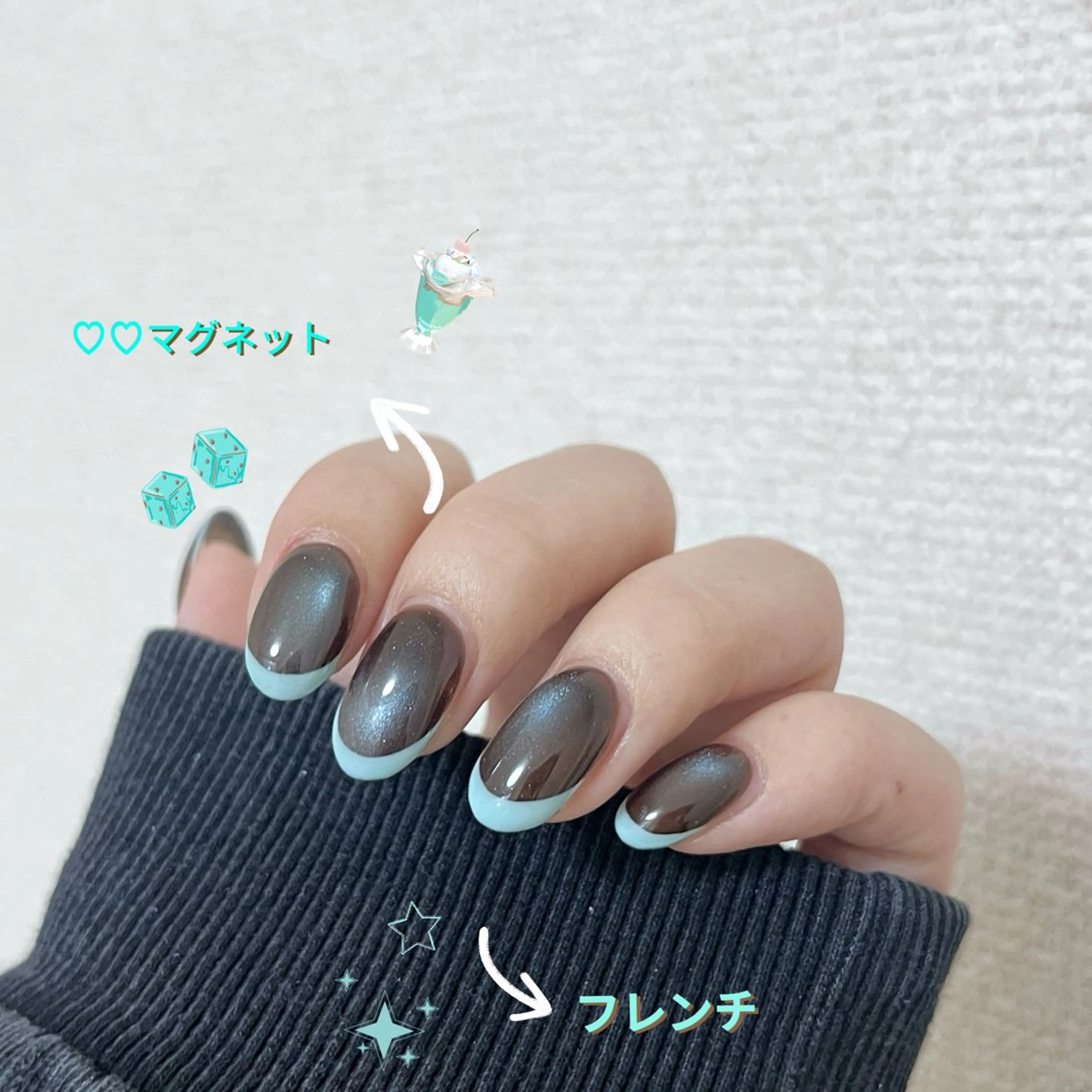 ネイル 持ち込み ニュアンスネイル ハンドネイル はなネイル所属・R_nail xixiのネイルデザイン