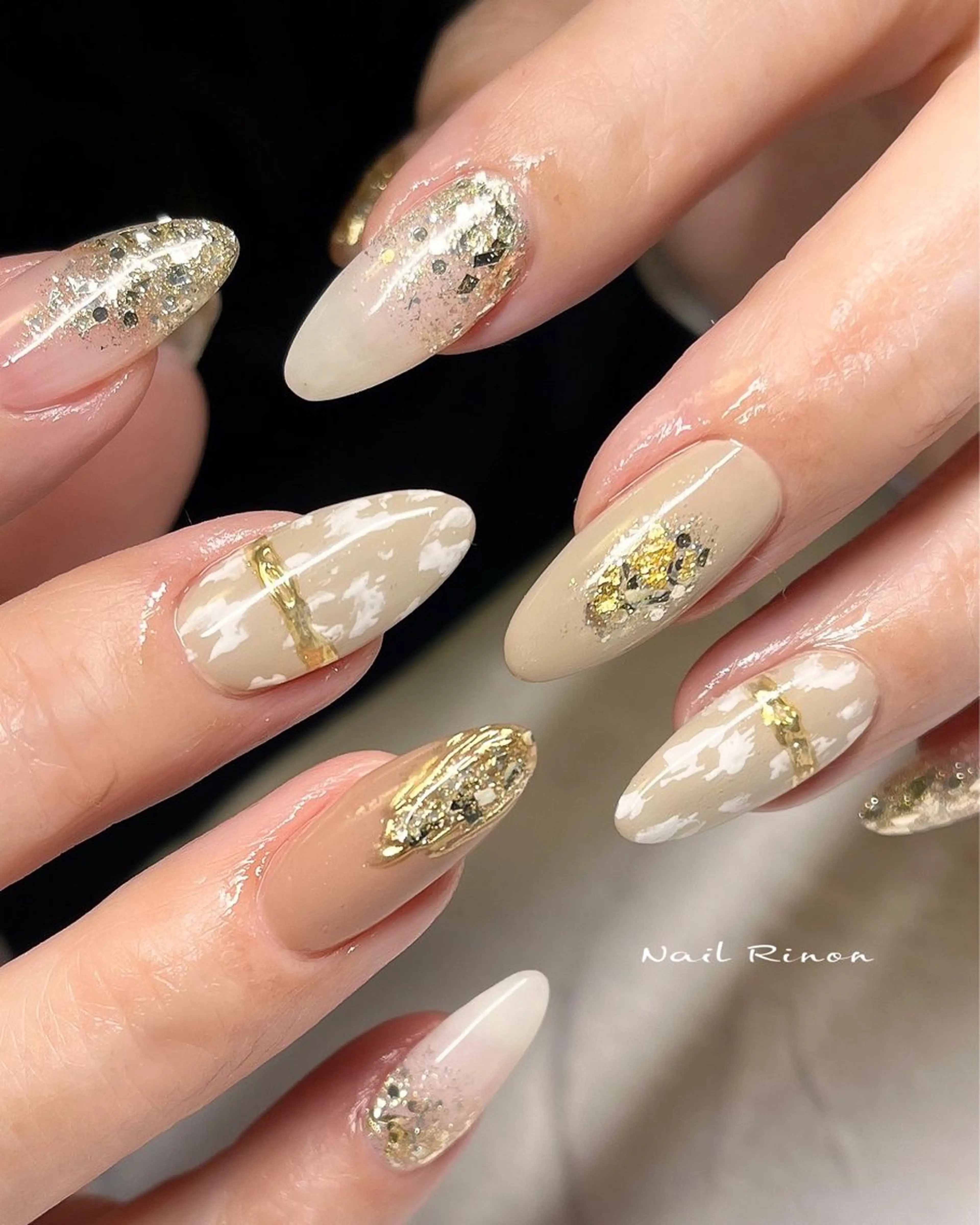 ネイル アニマル柄 ハンドネイル Nail Rinonのネイルデザイン