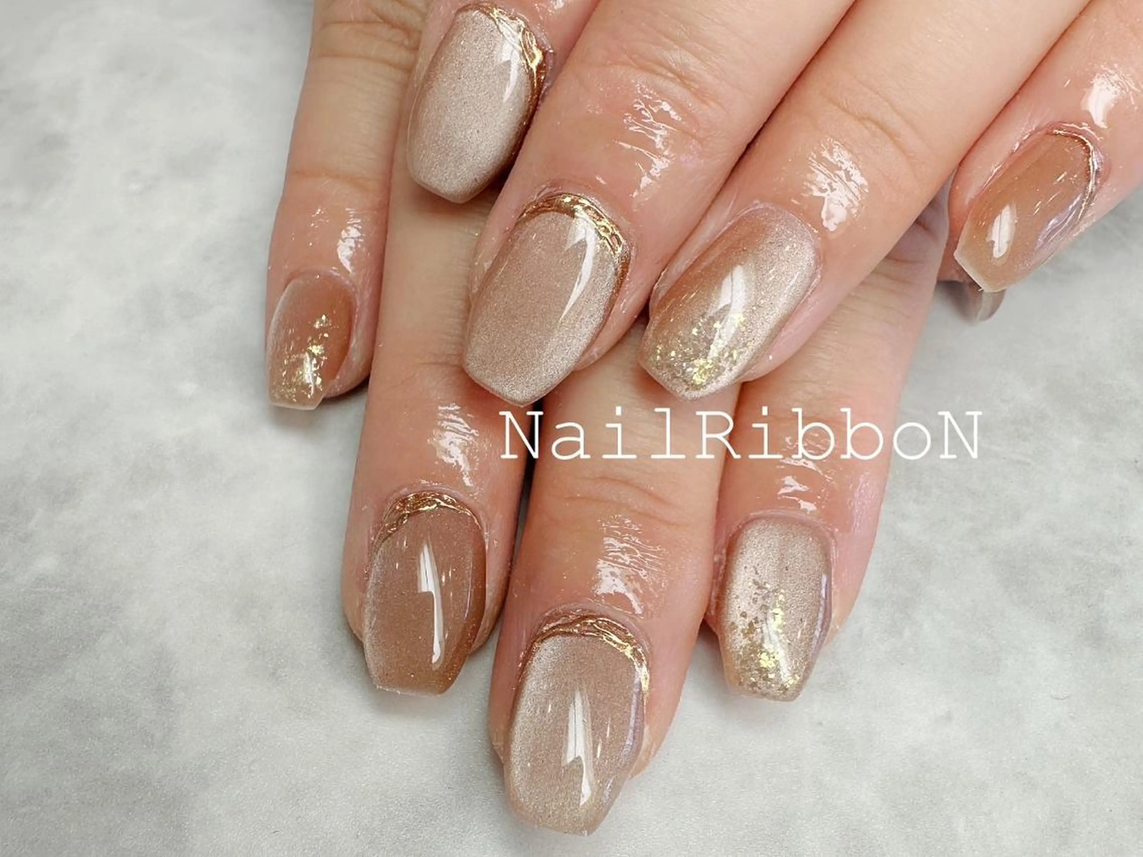 ネイル ネイルリボン 石田のネイルデザイン