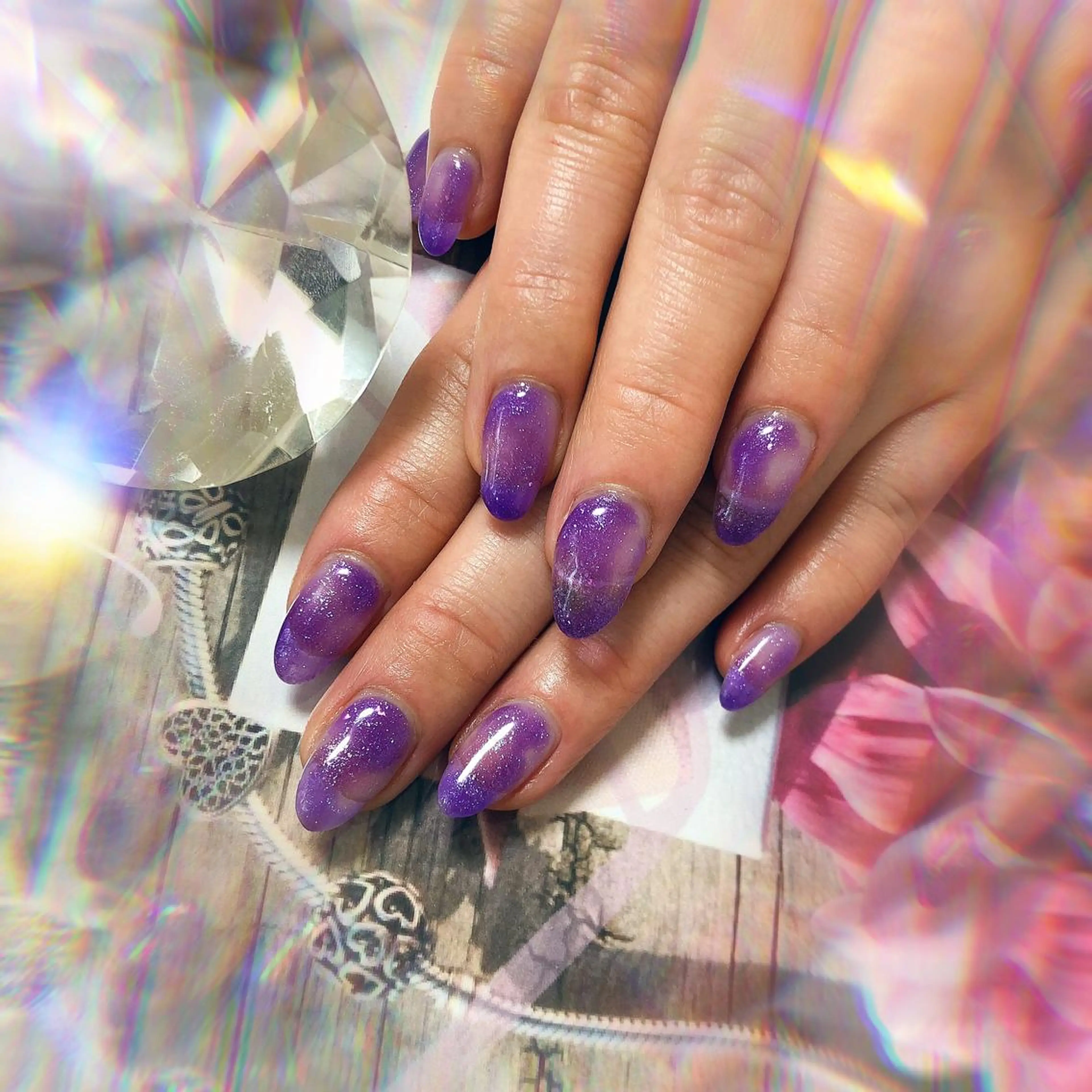 セミロング ネイル ハンドネイル ハンドケア 💎ビューティサロン 湘南　RIRAN💎のネイルデザイン