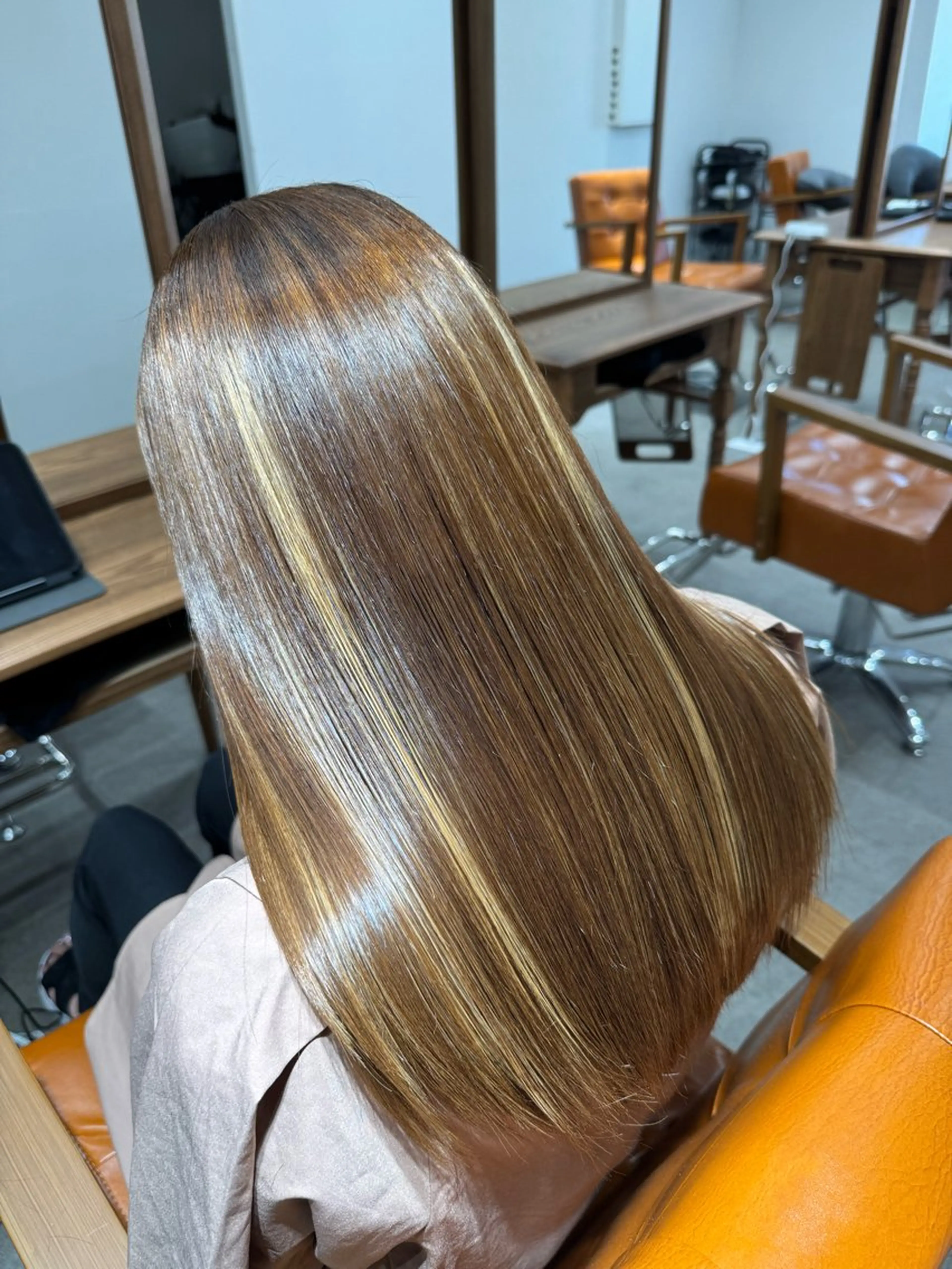 ロング カット 縮毛矯正 トリートメント 髪質改善縮毛✨ 泉谷彪芽のヘアスタイル