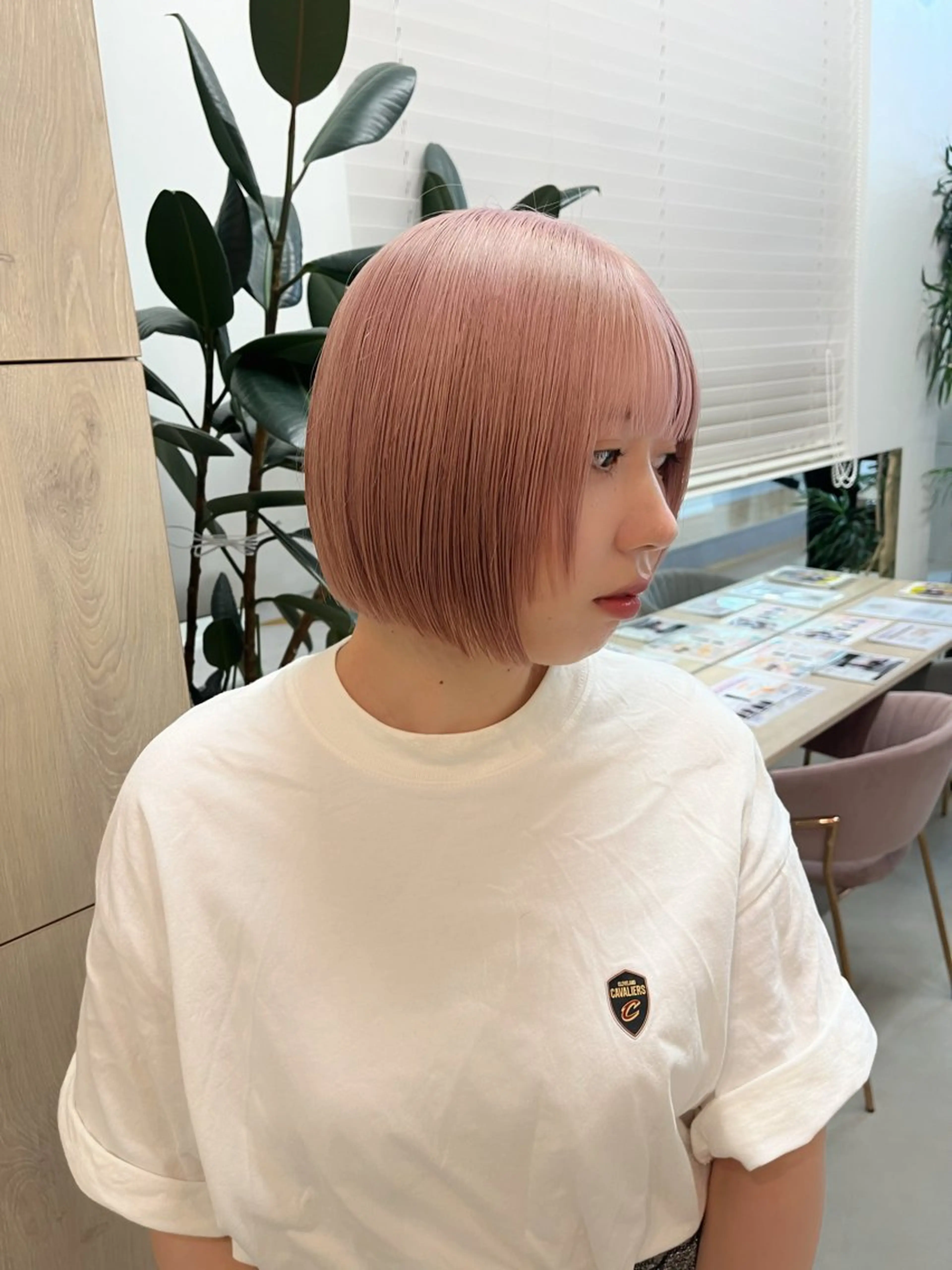 ショート カット ヘアカラー トリートメント marino/ カラー/顔周りカットのヘアスタイル