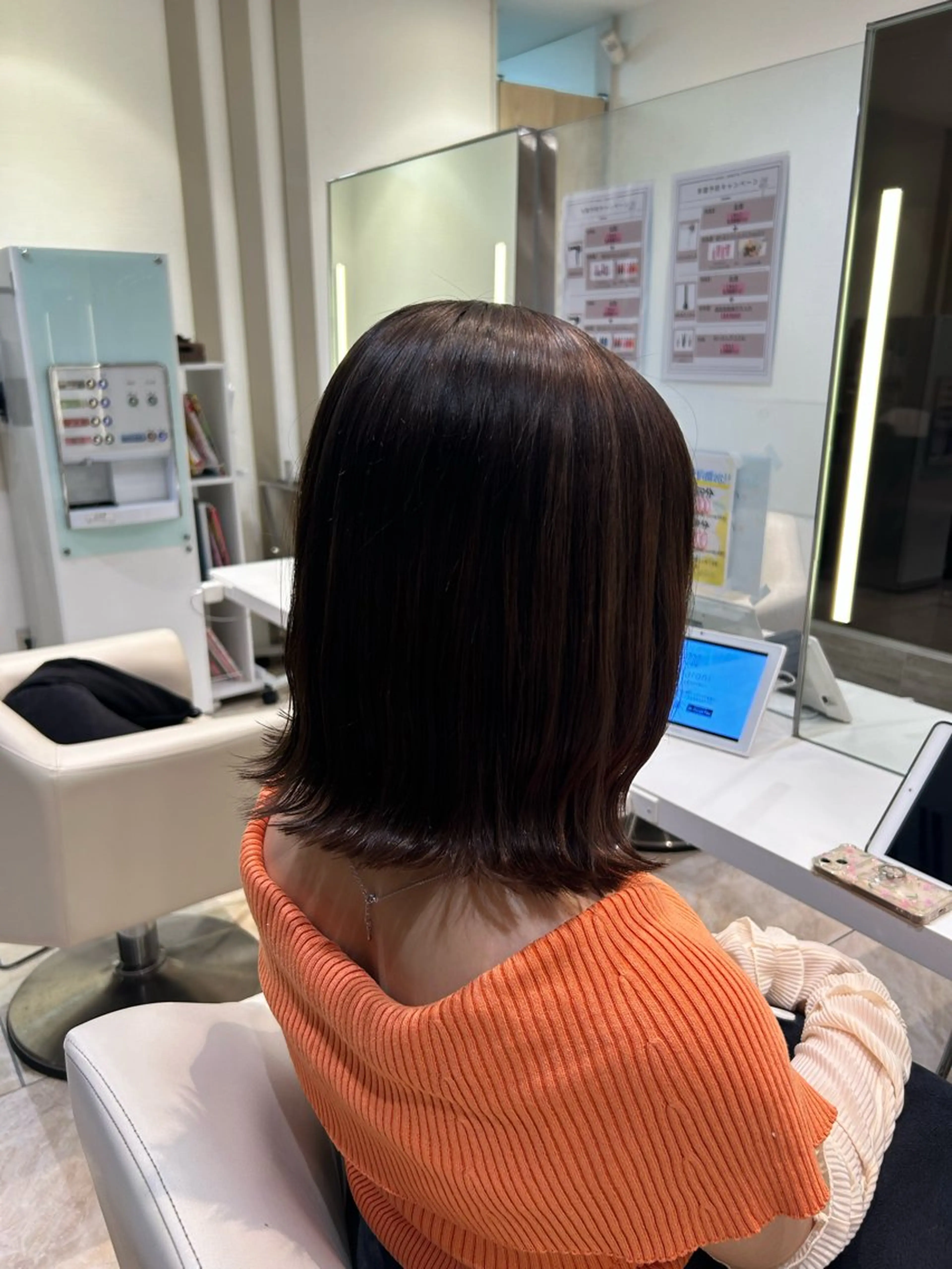 ミディアム カット はるか/ブリーチカラ ー/ヘアアレンジ🤍のヘアスタイル