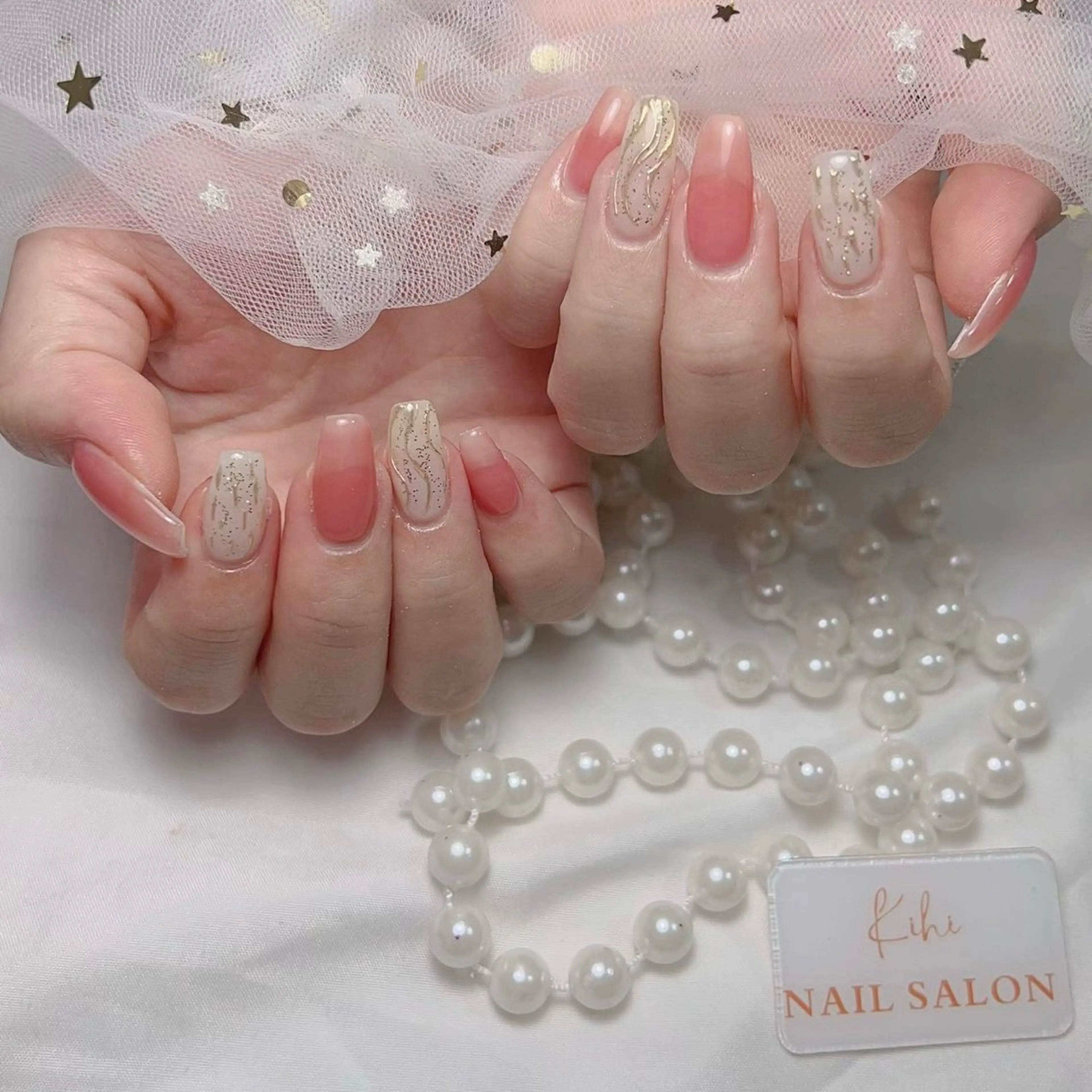 ネイル アートネイル フレンチネイル ジェルネイル グラデーション 韓国ネイル ハンドネイル 💕鈴木ユリ パラジェル/オフ無料のネイルデザイン