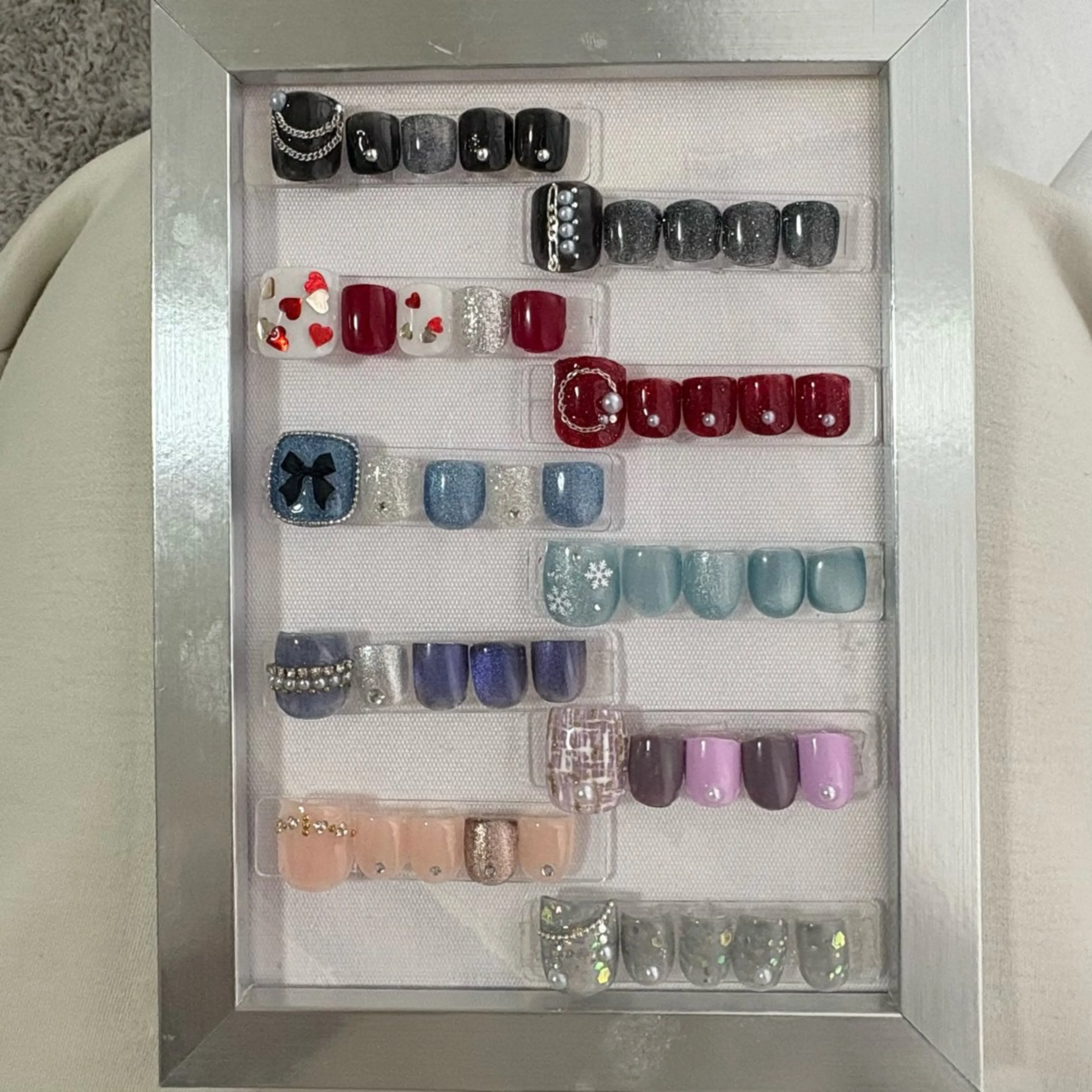 【2/11~2/28限定🍫】《フットネイル》定額（オフ込み）60分[岡山市北区柳町・中央町]の写真