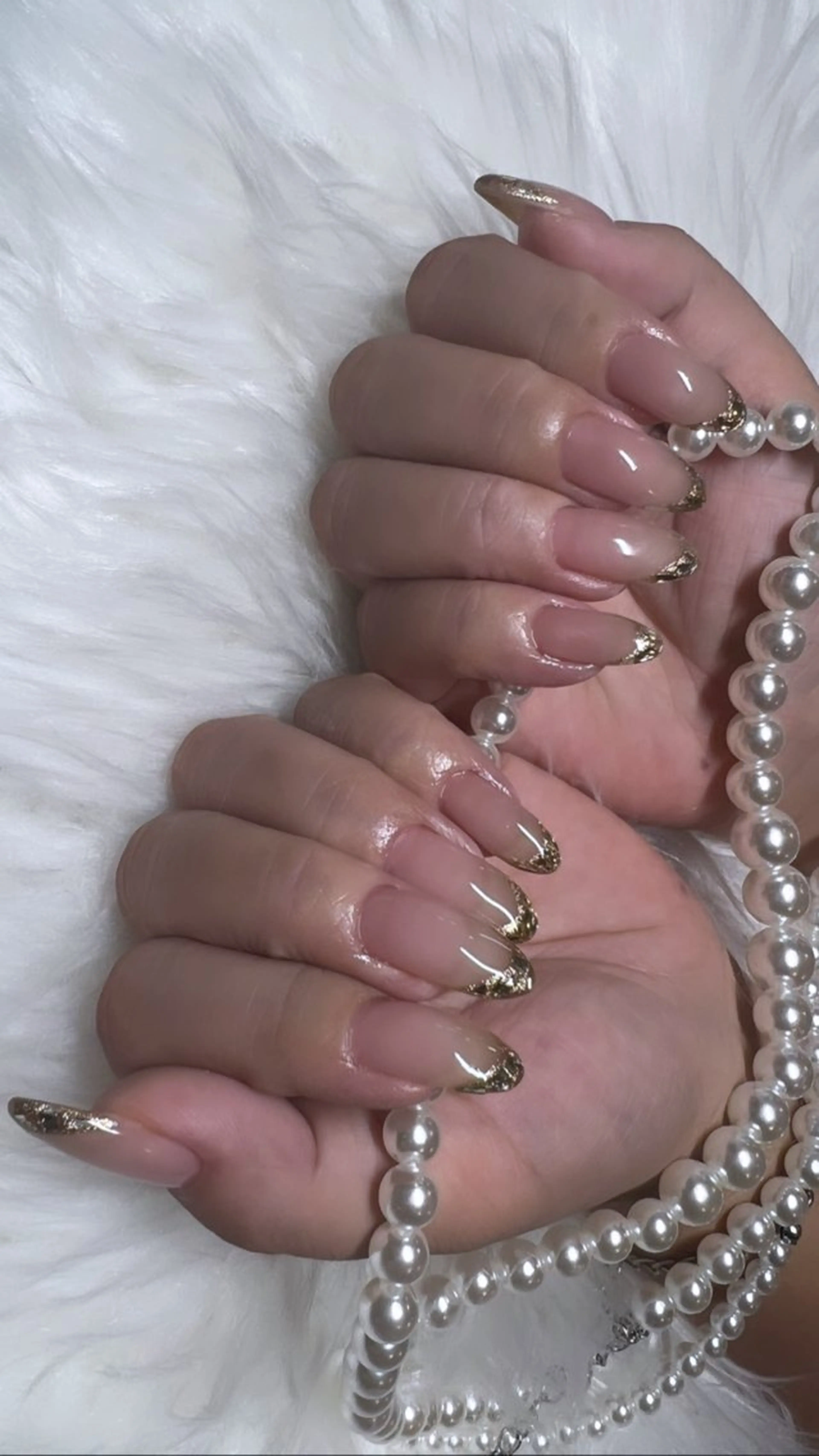 ネイル フレンチネイル ガラスフレンチ 88-nail. MAKIのネイルデザイン
