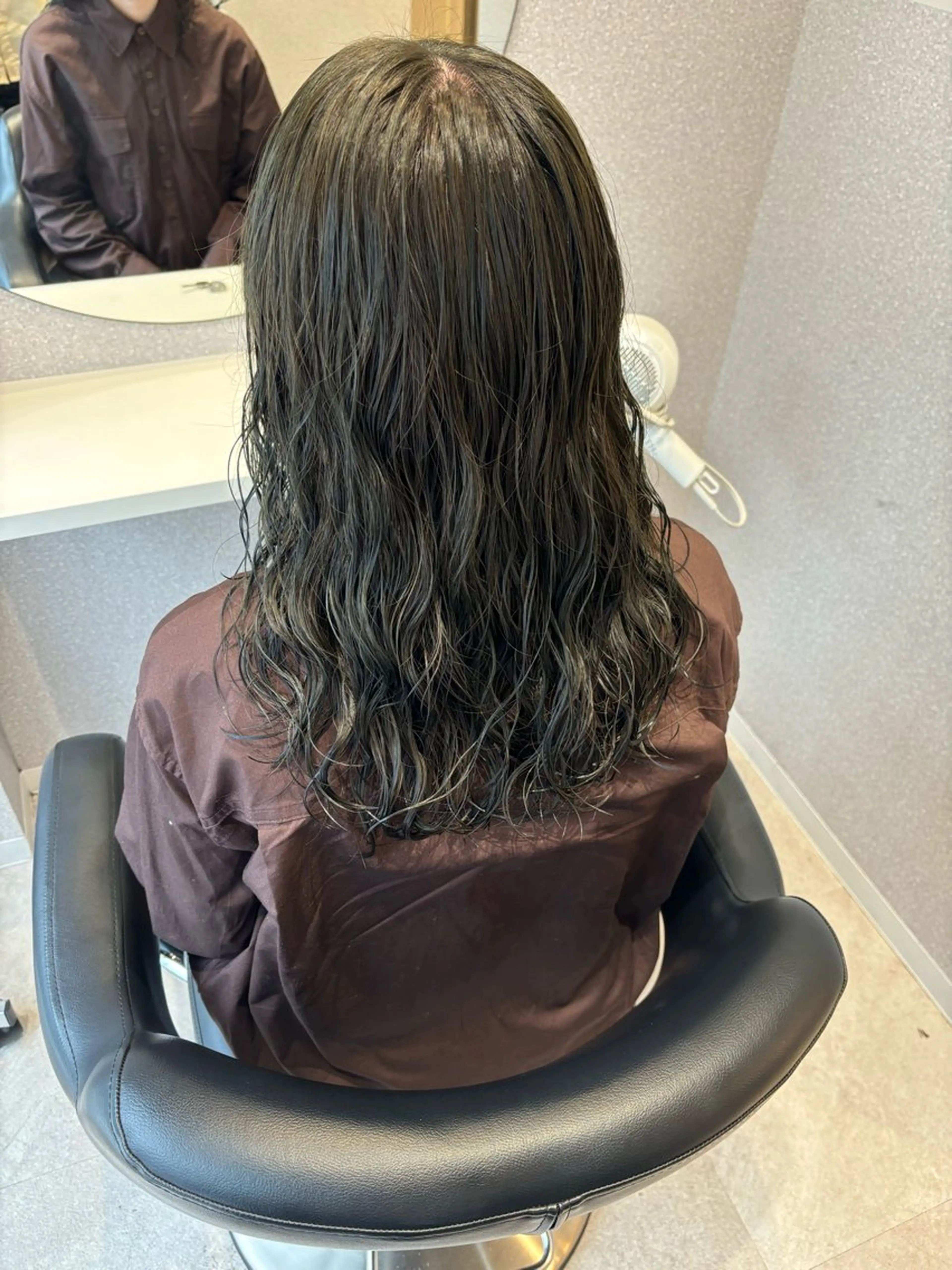 【1番人気🎀】コテ巻き風パーマ✨の写真