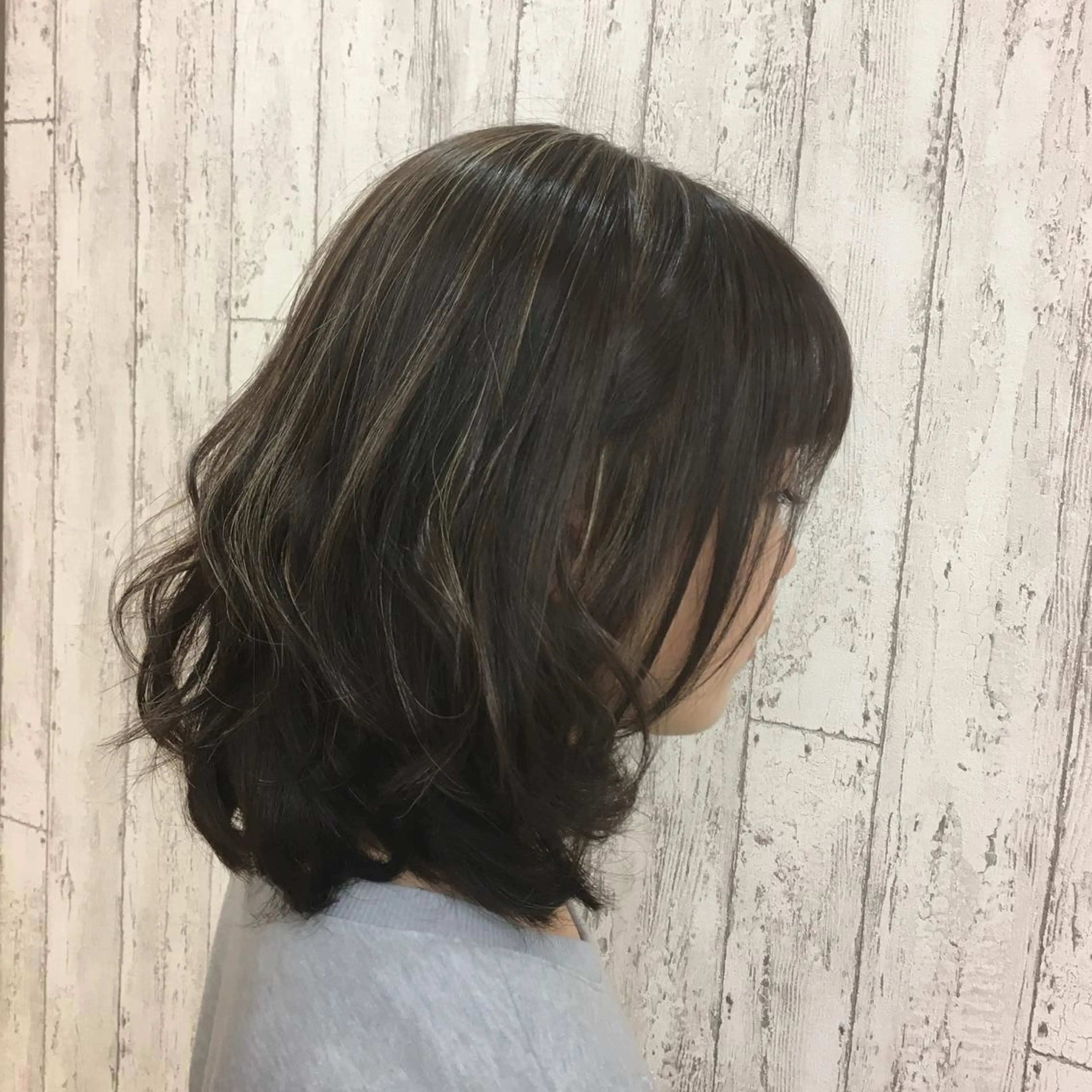 ミディアム カラー ハイライトカラー ハイライト yoon所属・Kaede .のヘアスタイル