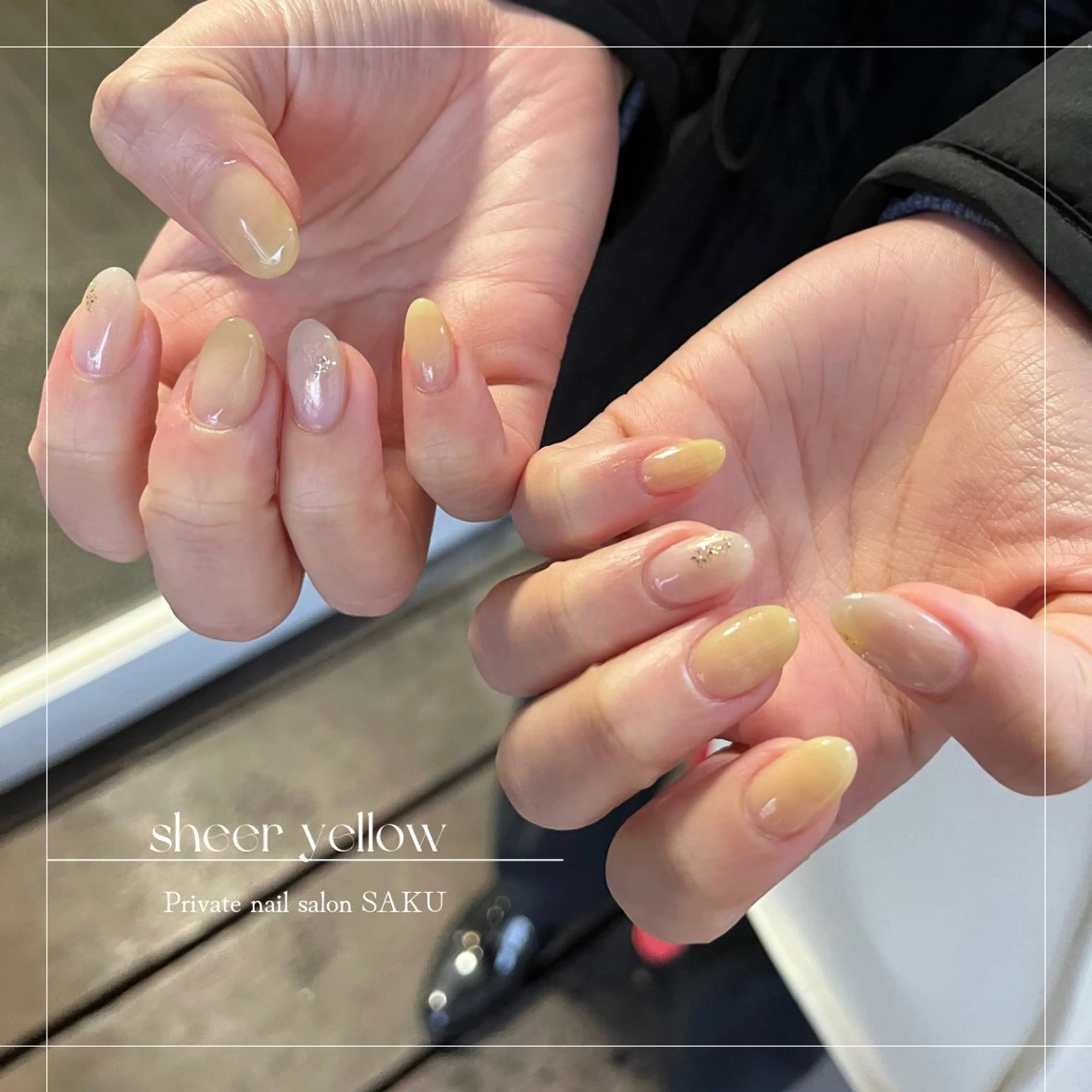 ネイル ニュアンスネイル シンプルネイル ハンドネイル SAKU  nail[サクネイル]所属・SAKU nail 作島茜のネイルデザイン