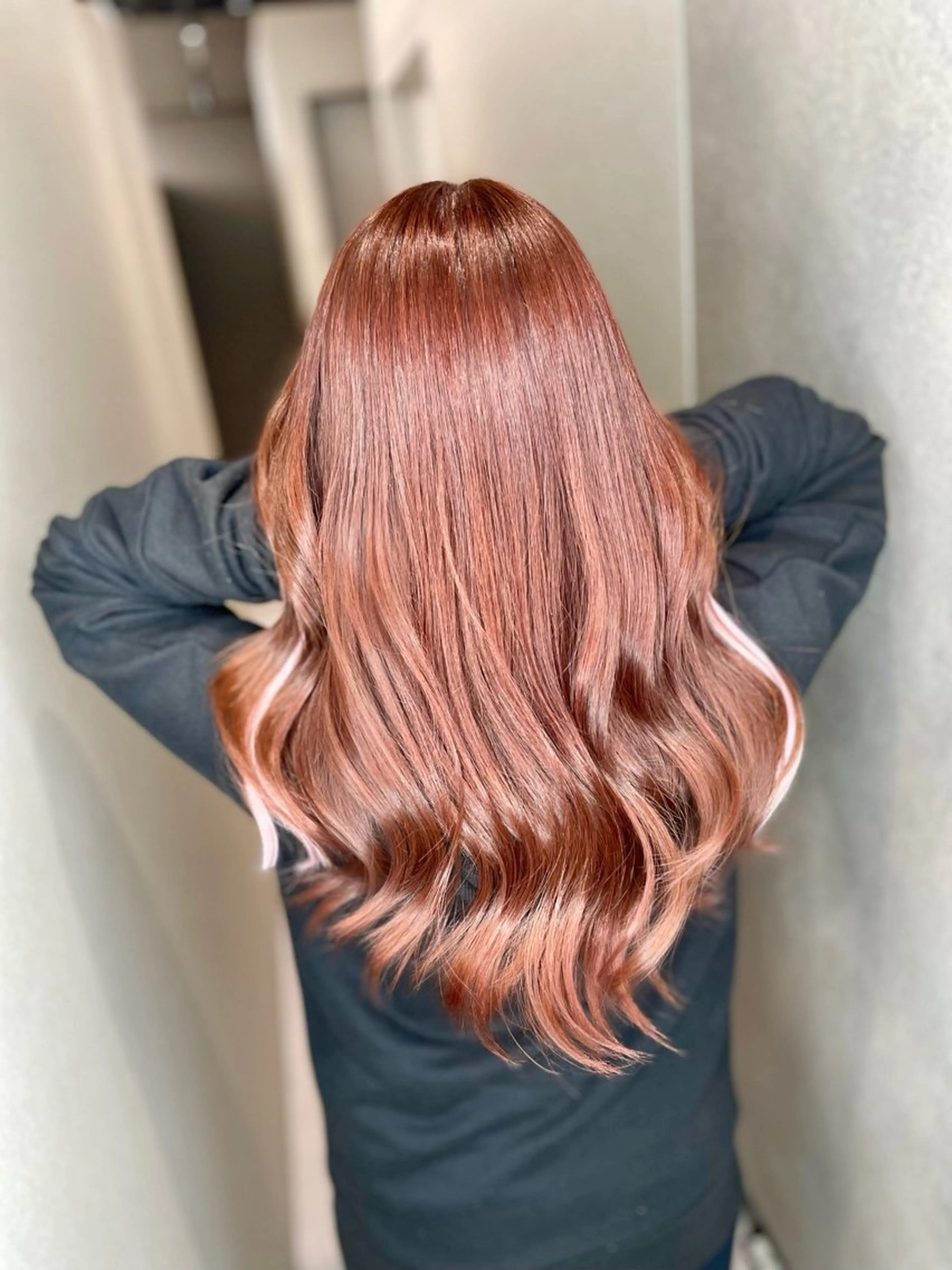 セミロング カラー 透明感カラー イヤリングカラー エクステ 髪質改善 カット ヘアカラー トリートメント BOOTH share saron所属・今井 勝也のヘアスタイル