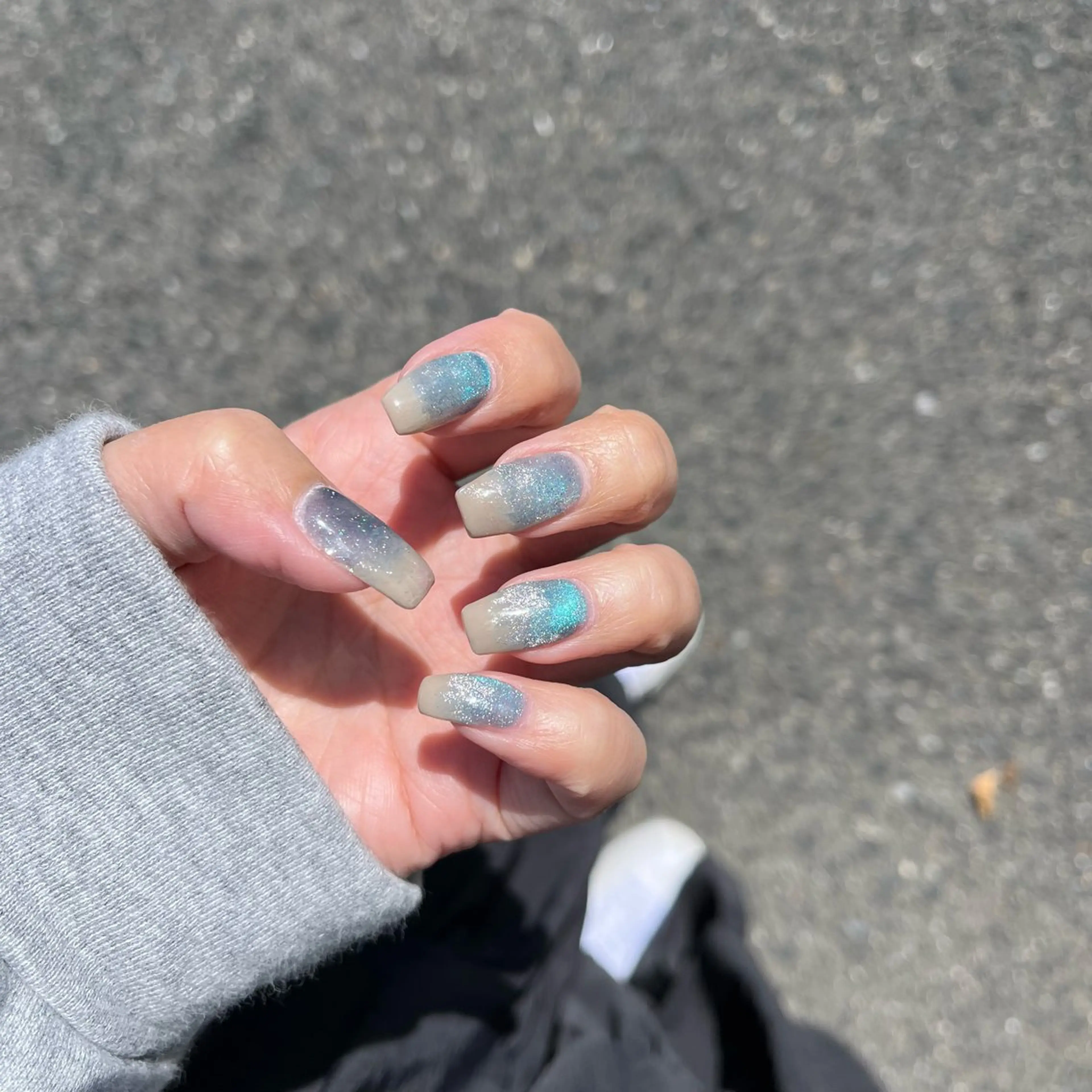 ネイル 長さ出し フットネイル ジェルネイル 韓国ネイル マグネットネイル #Amin所属・#Amin nail salonのネイルデザイン