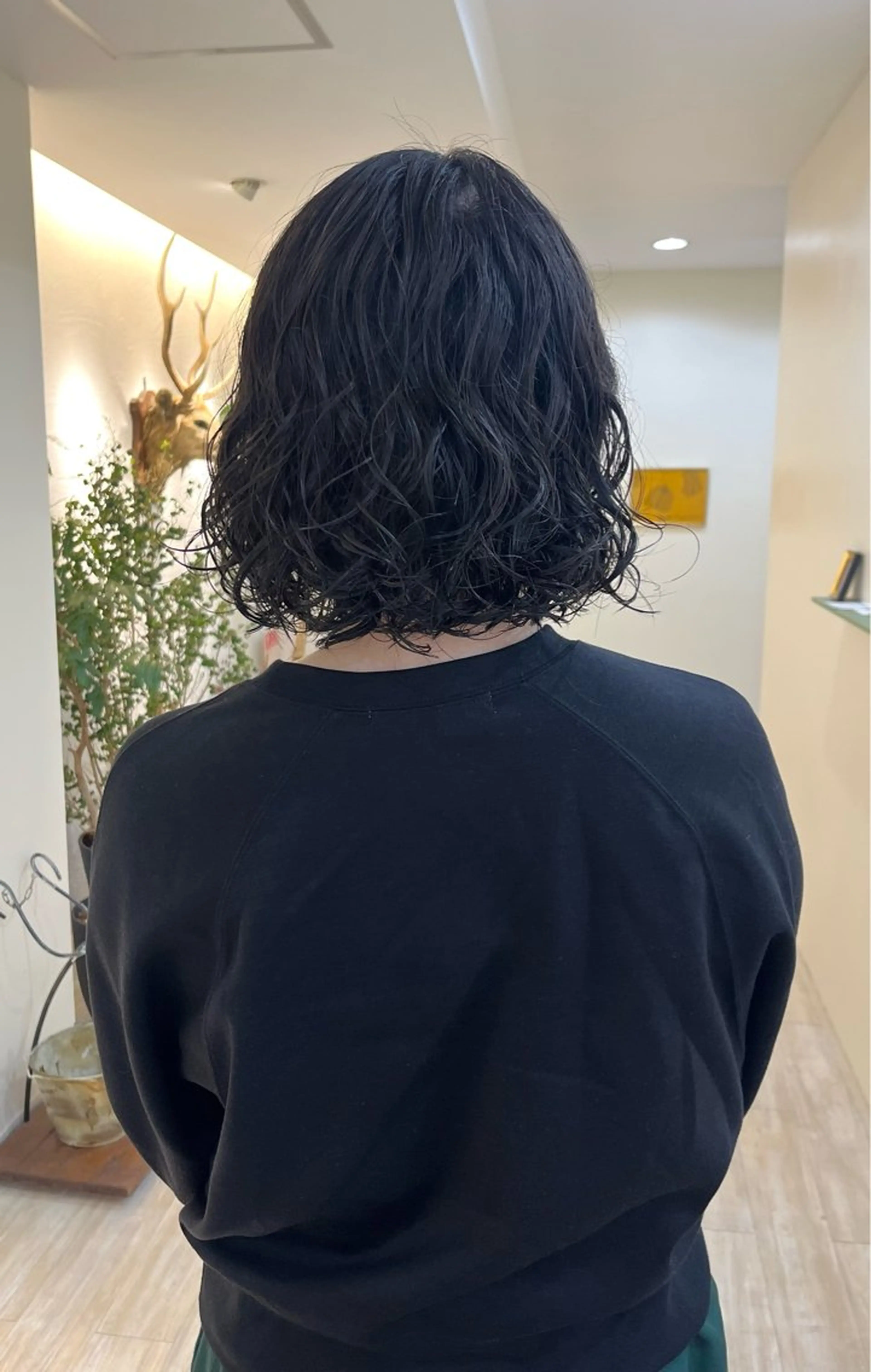 ショート カット パーマ トリートメント つぼみ/パーマ ／レイヤー／ボブのヘアスタイル