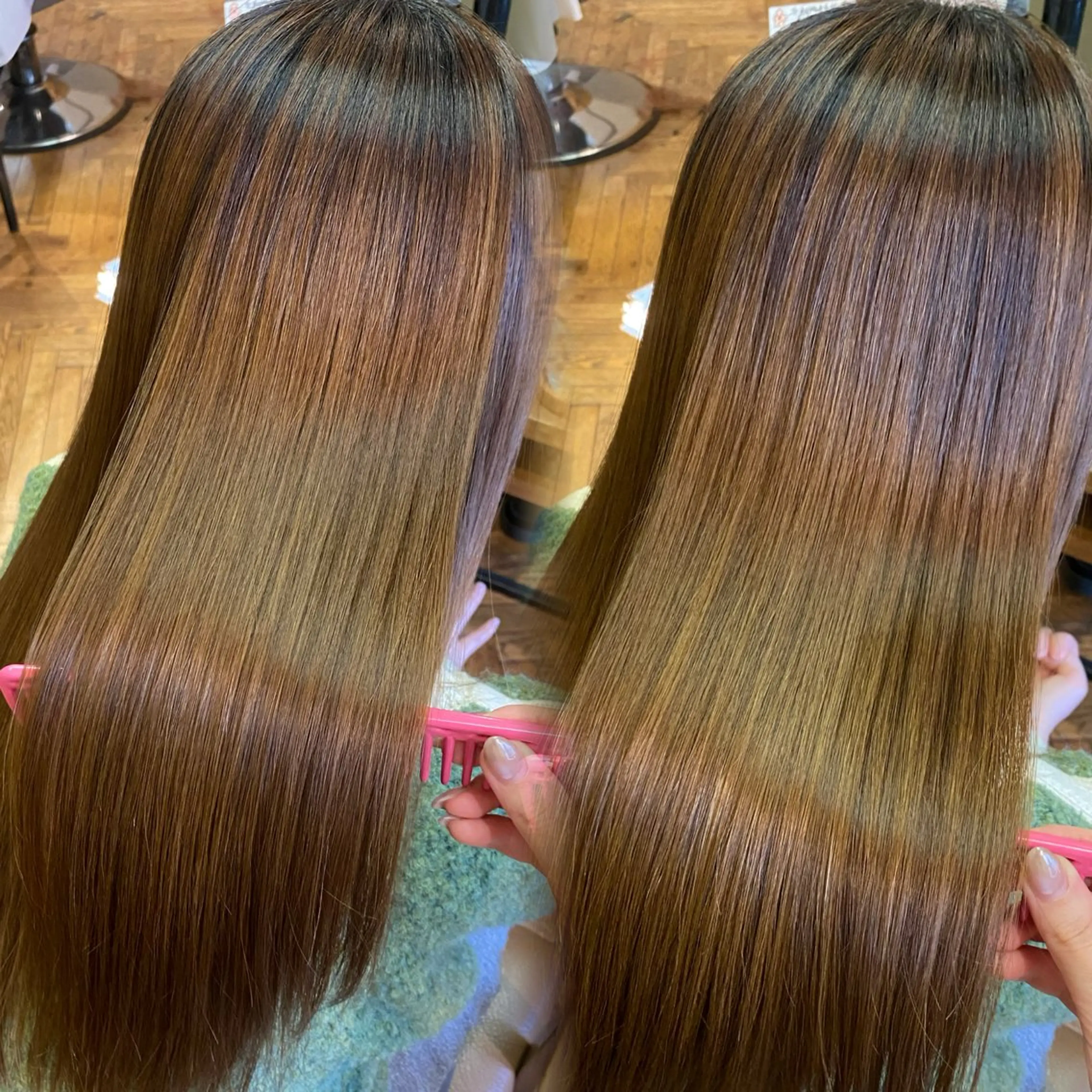 ロング カラー カット ヘアカラー トリートメント 透明感カラー/ 小顔カット/ミヅキのヘアスタイル