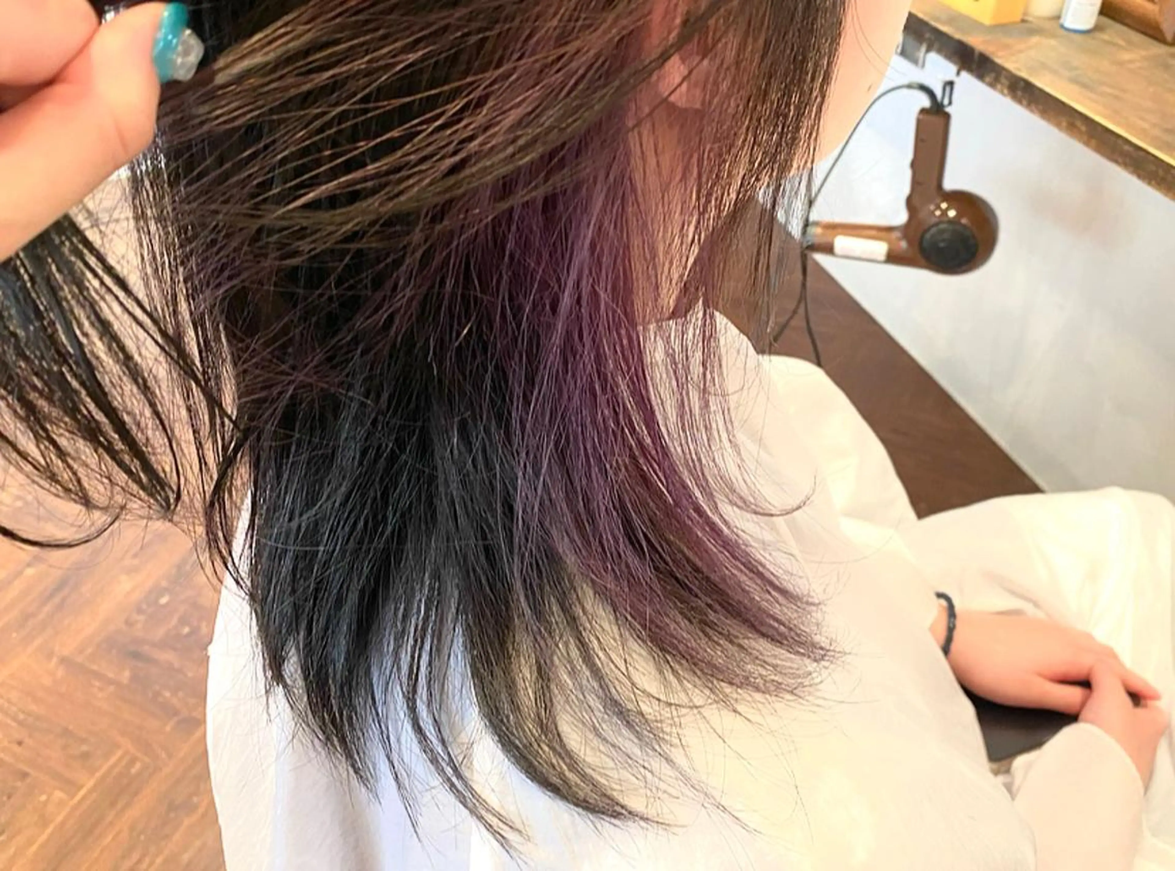 セミロング カラー ヘアカラー 🌈🌸あおき みちる🌟💗のヘアスタイル