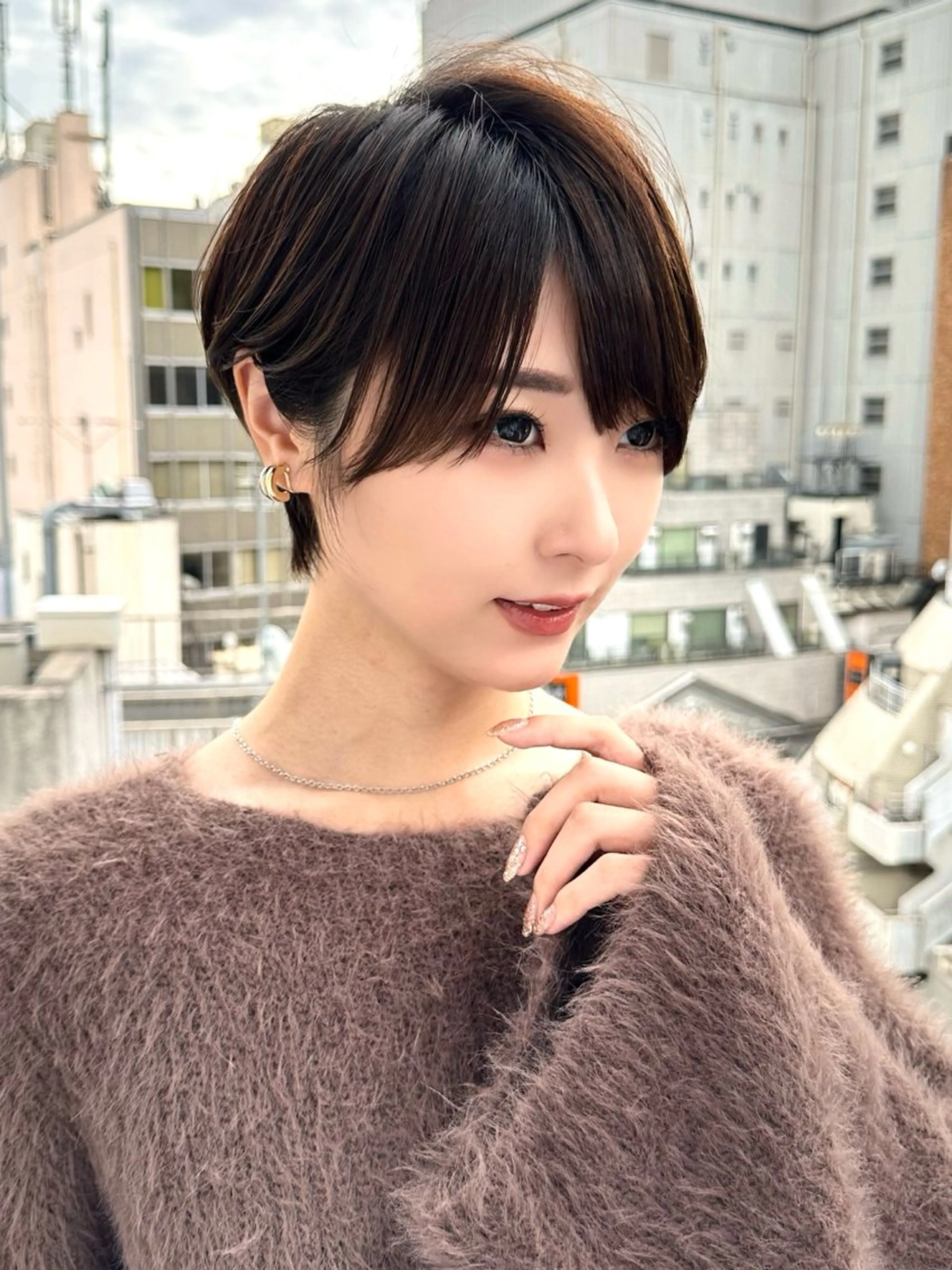 ショート カラー パーマ カット ヘアカラー トリートメント 新宿/髪質改善/ボブ 韓国レイヤー大重聖斗のヘアスタイル