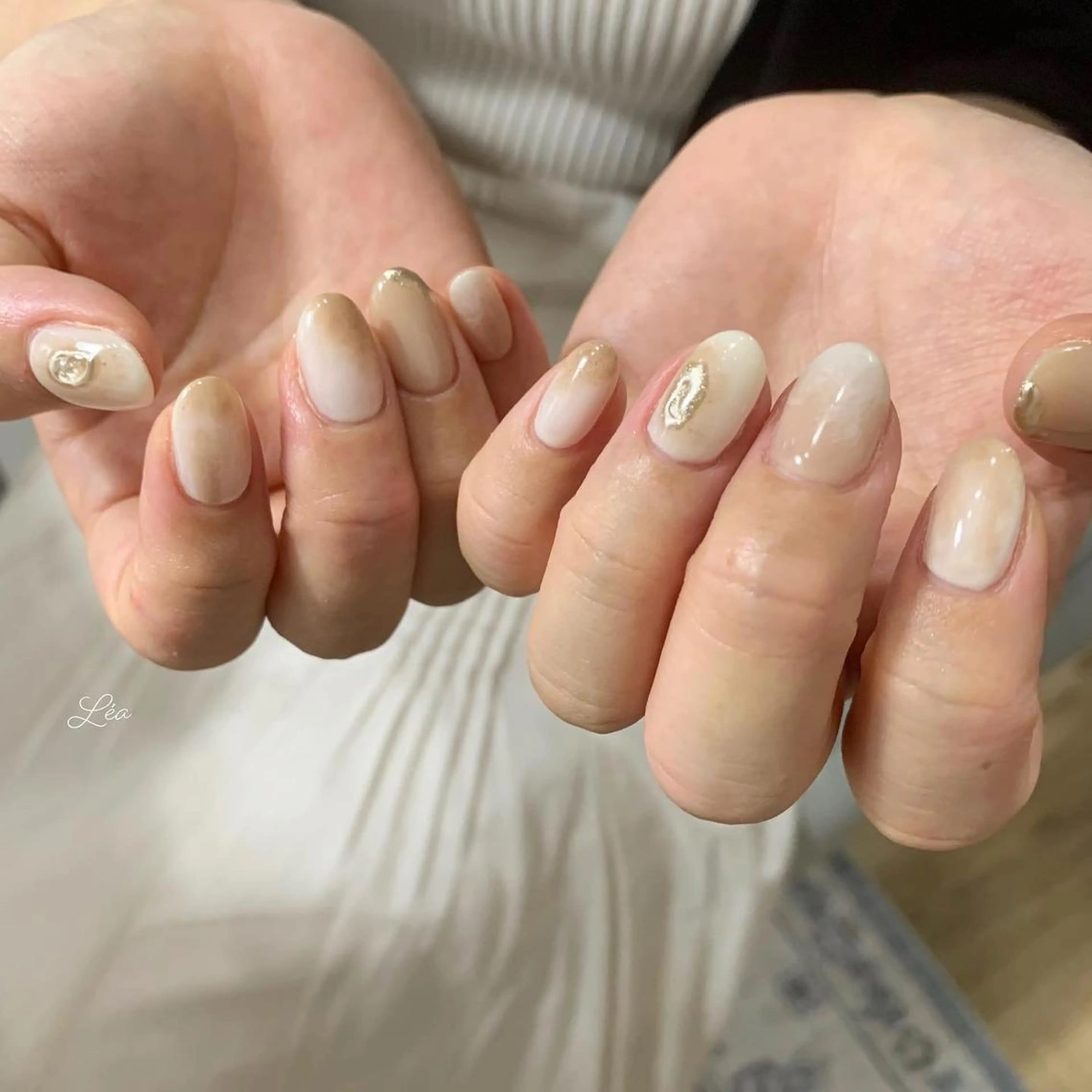ネイル ジェルネイル パラジェル Léa nailのネイルデザイン