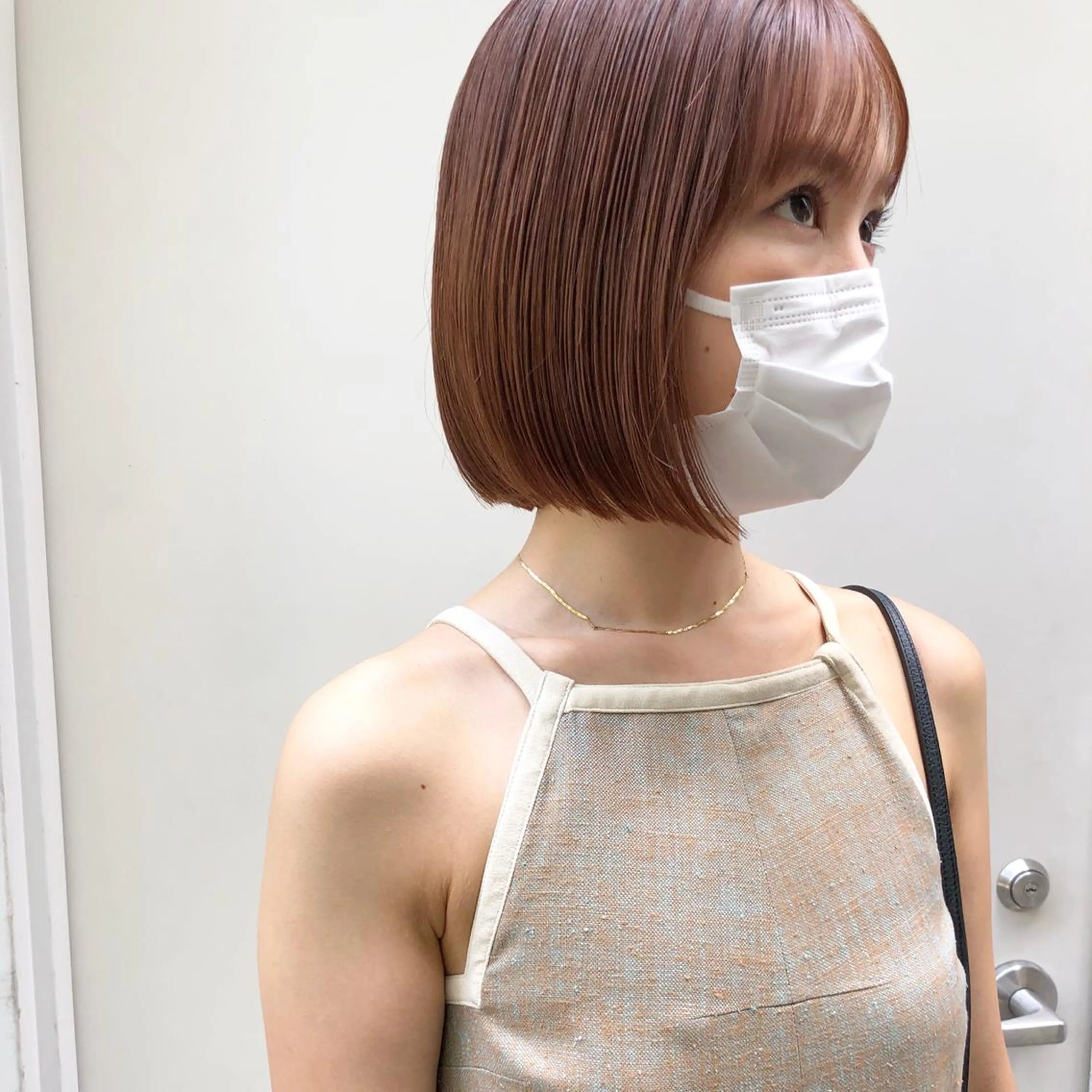 ミディアム カラー ベージュカラー ブリーチ ブリーチなしカラー ピンクカラー ピンクベージュ GrandStory SHIBUYA所属・卒業式お呼ばれ🕊️ ヘアセット✴︎ミキのヘアスタイル