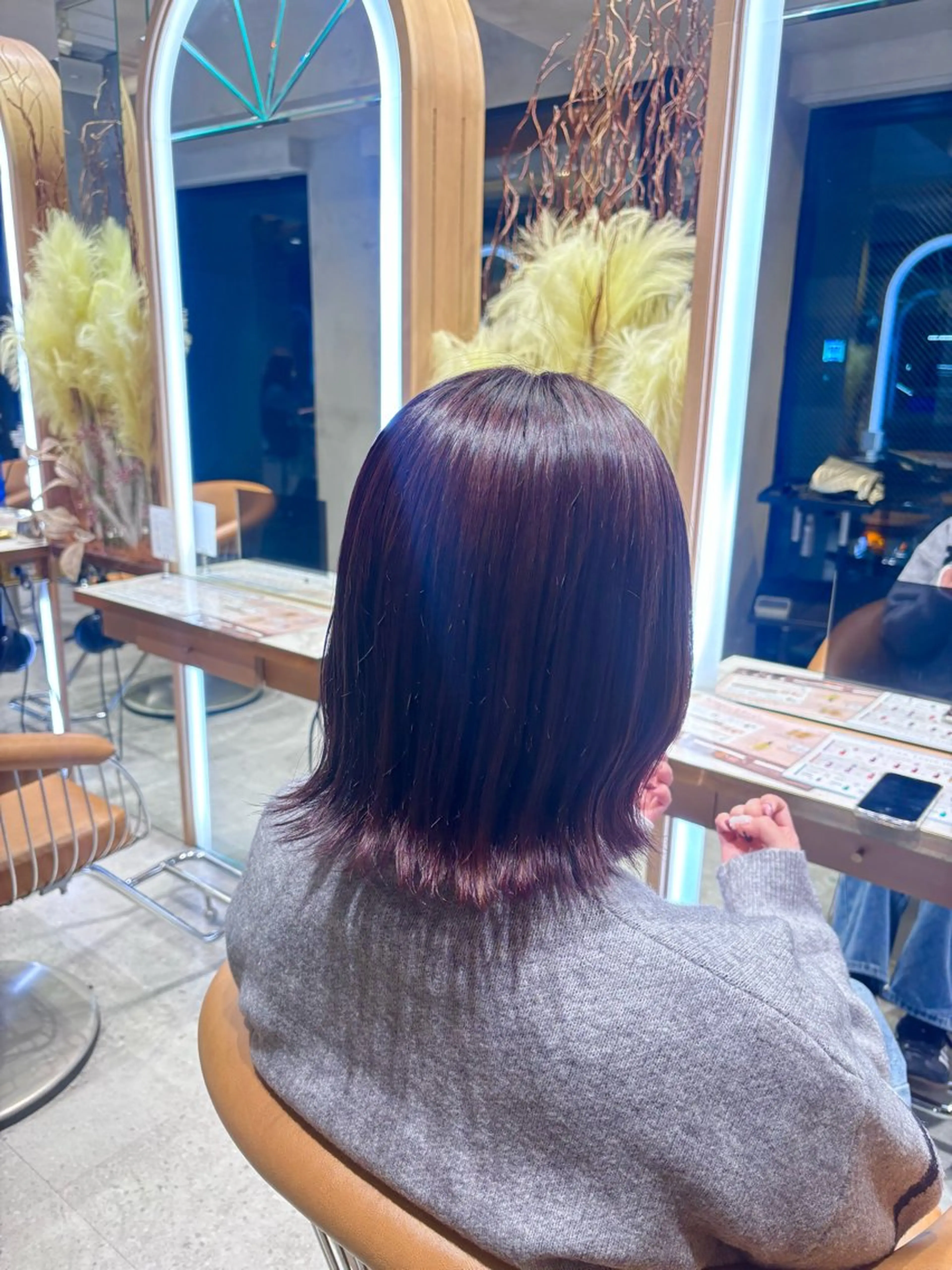 ミディアム ヘアカラー 中野 まな /elto四条烏丸店のマツエク・マツパデザイン